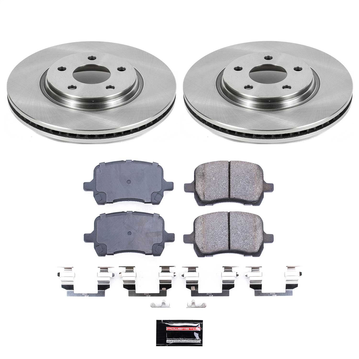 Power Stop - KOE1614 - Front - Disc Brake Pad and Rotor Kit