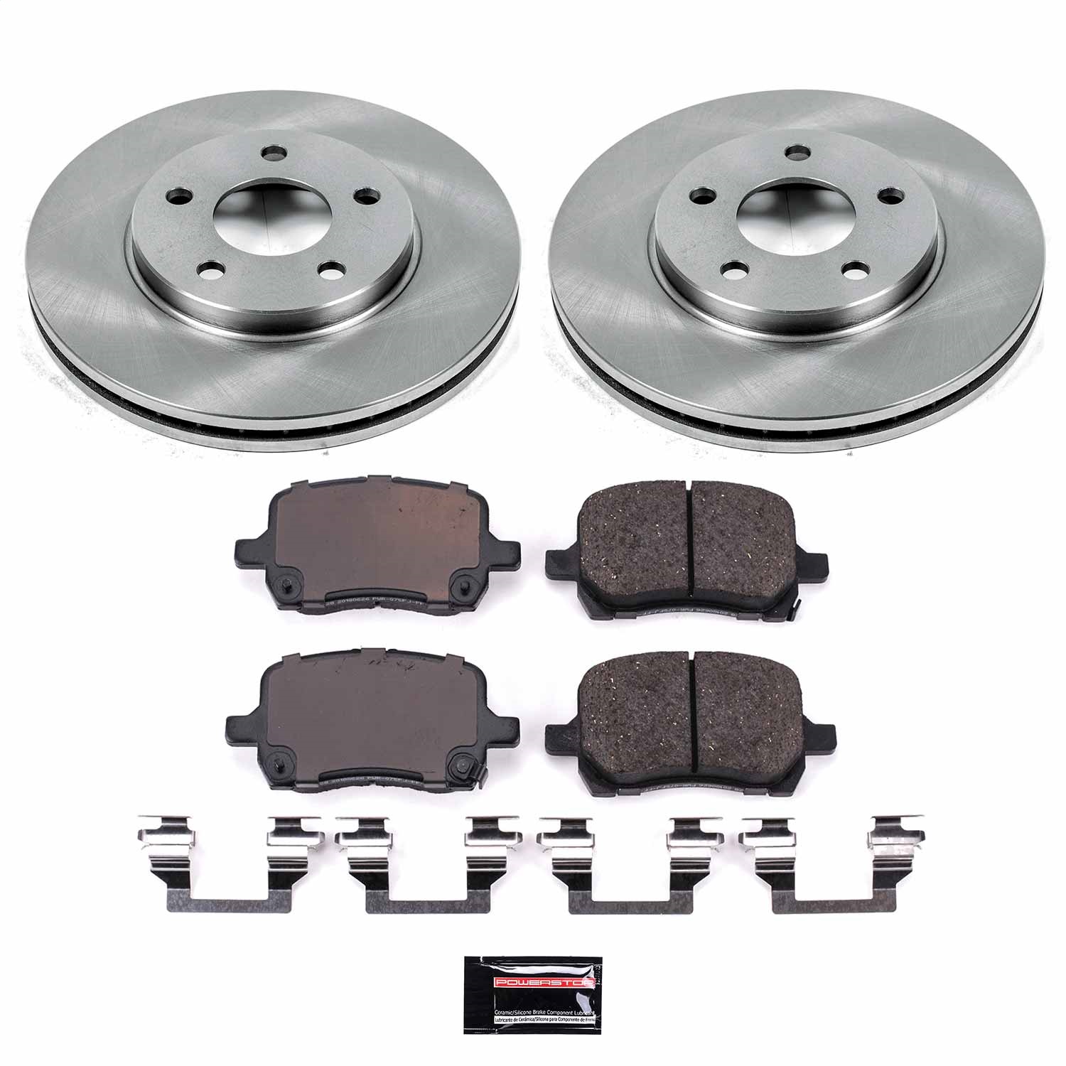 Power Stop - KOE1617 - Front - Disc Brake Pad and Rotor Kit
