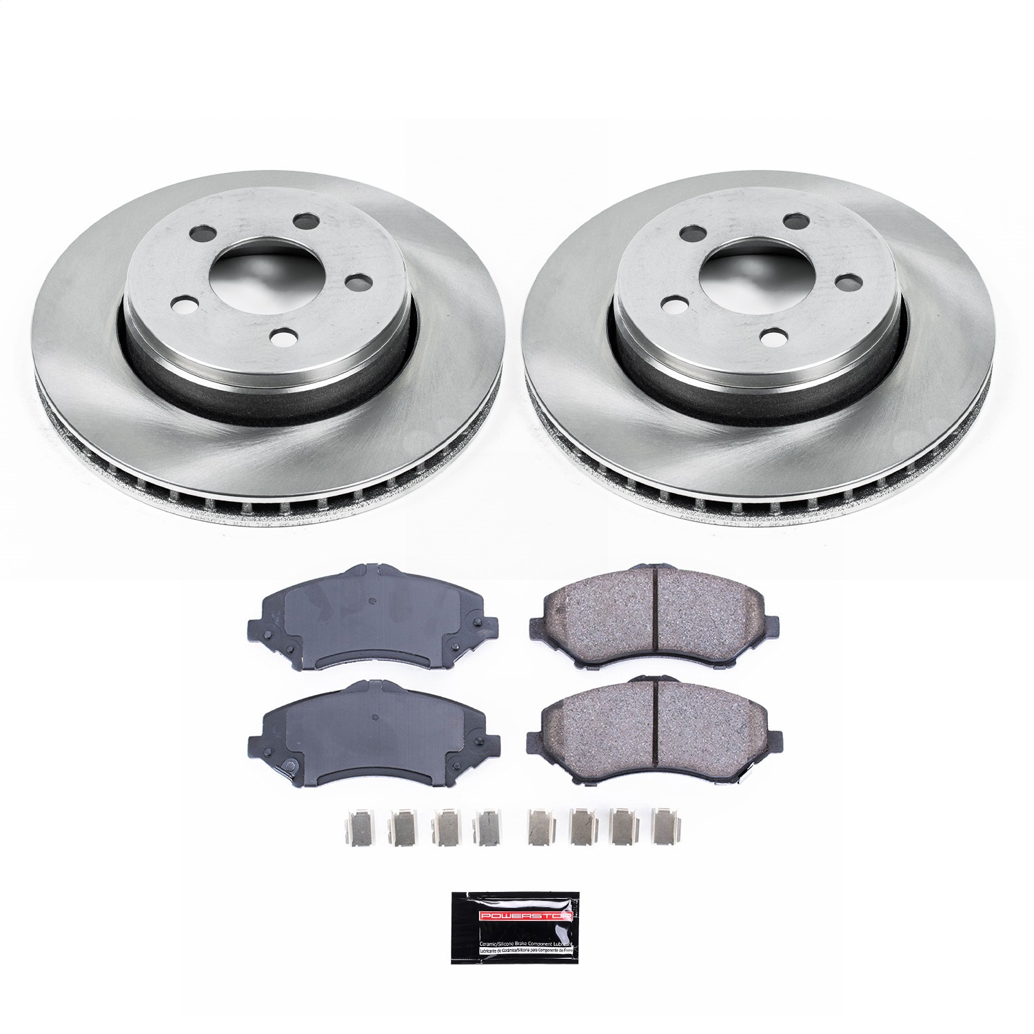 Power Stop - KOE1631 - Front - Disc Brake Pad and Rotor Kit
