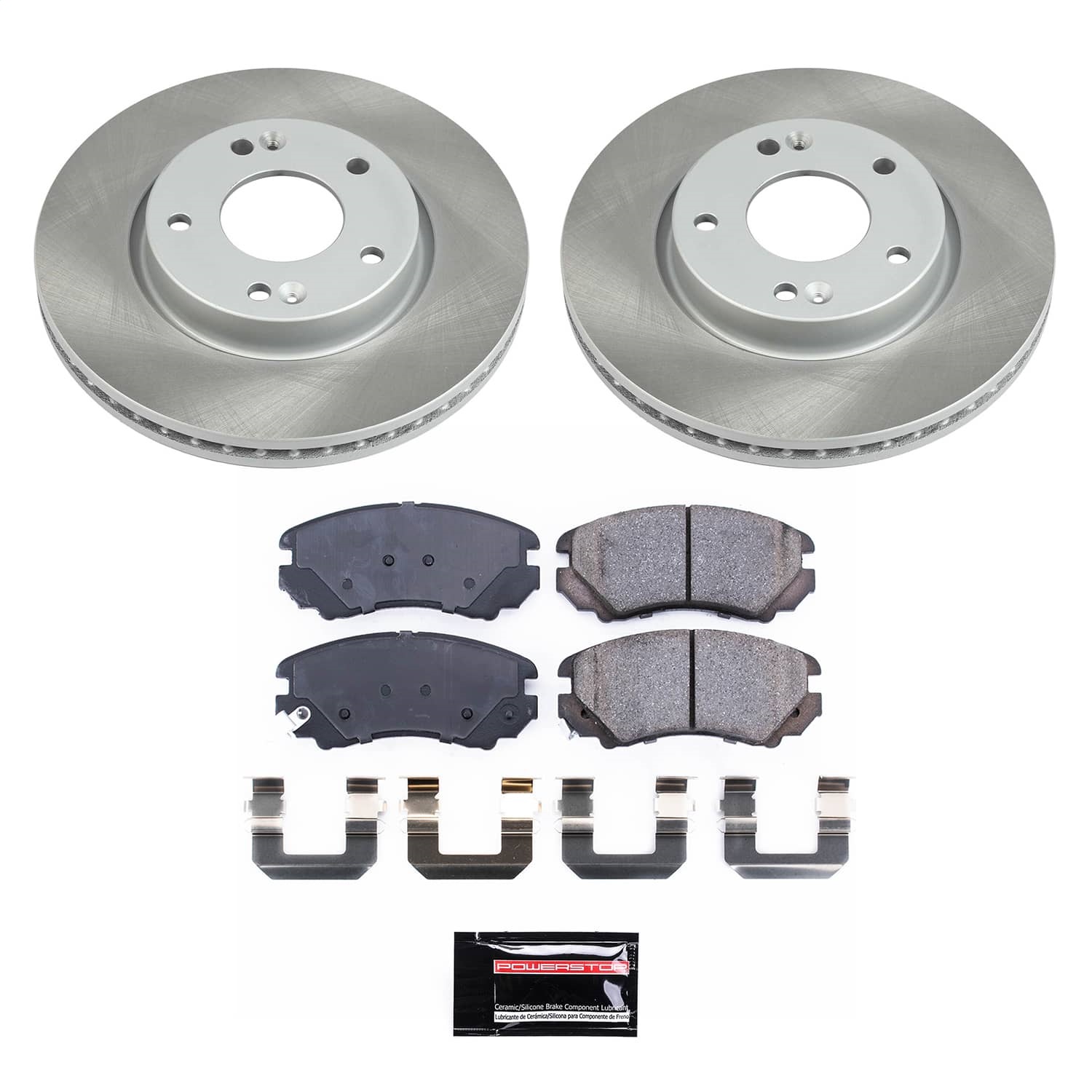 Power Stop - KOE165 - Front - Disc Brake Pad and Rotor Kit