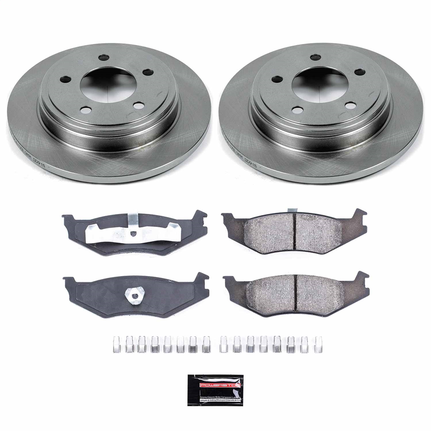 Power Stop - KOE1667 - Rear - Disc Brake Pad and Rotor Kit