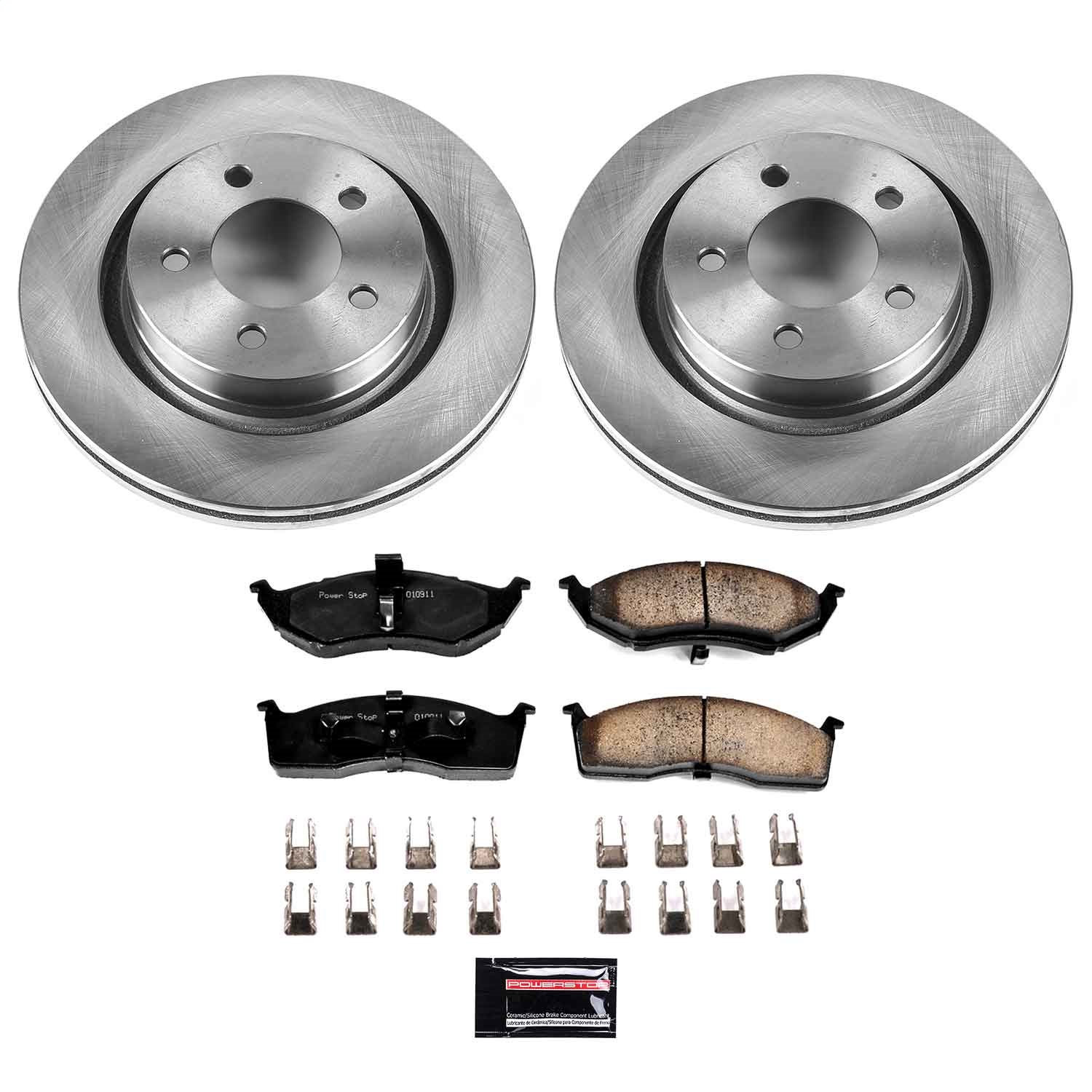 Power Stop - KOE1700 - Front - Disc Brake Pad and Rotor Kit