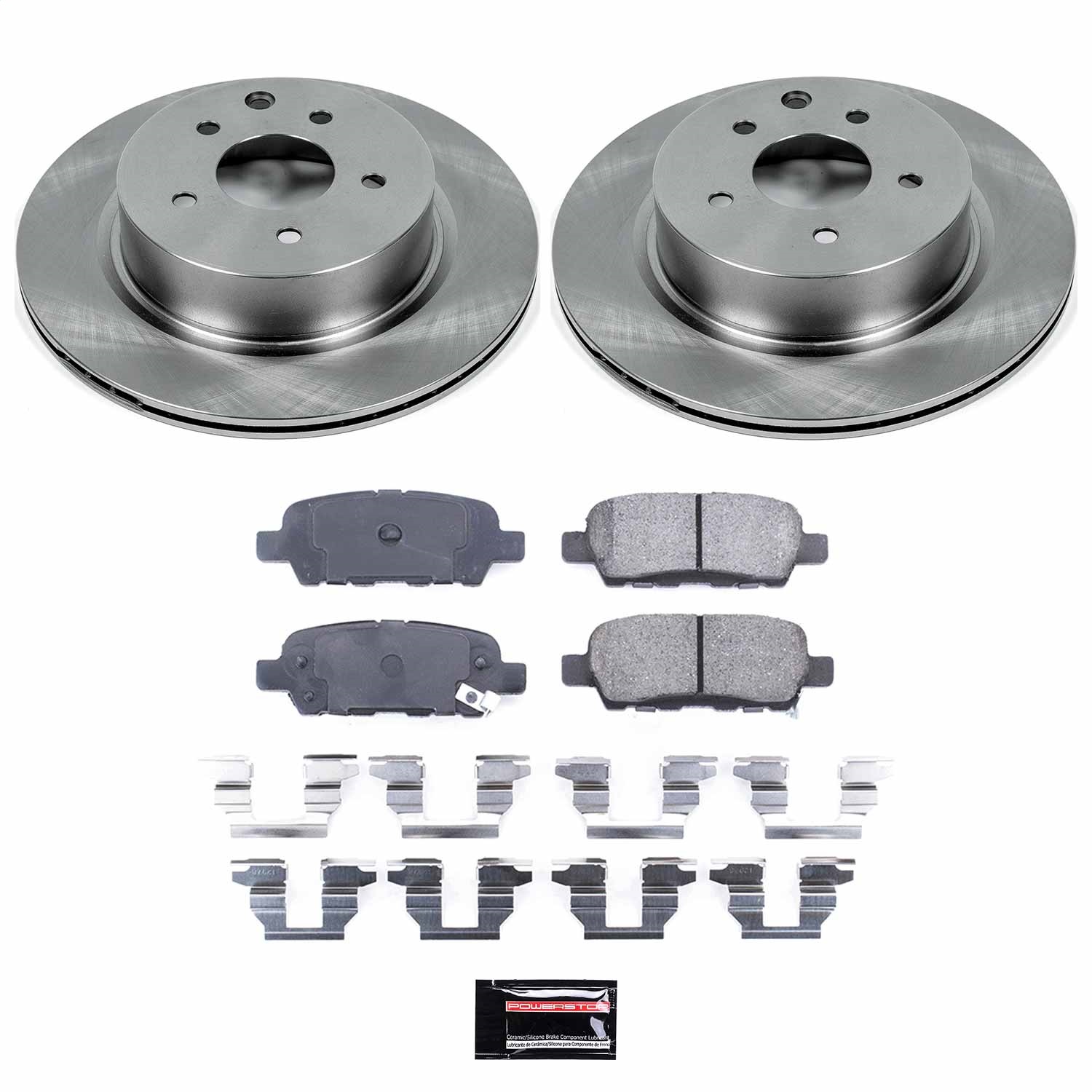 Power Stop - KOE179 - Rear - Disc Brake Pad and Rotor Kit