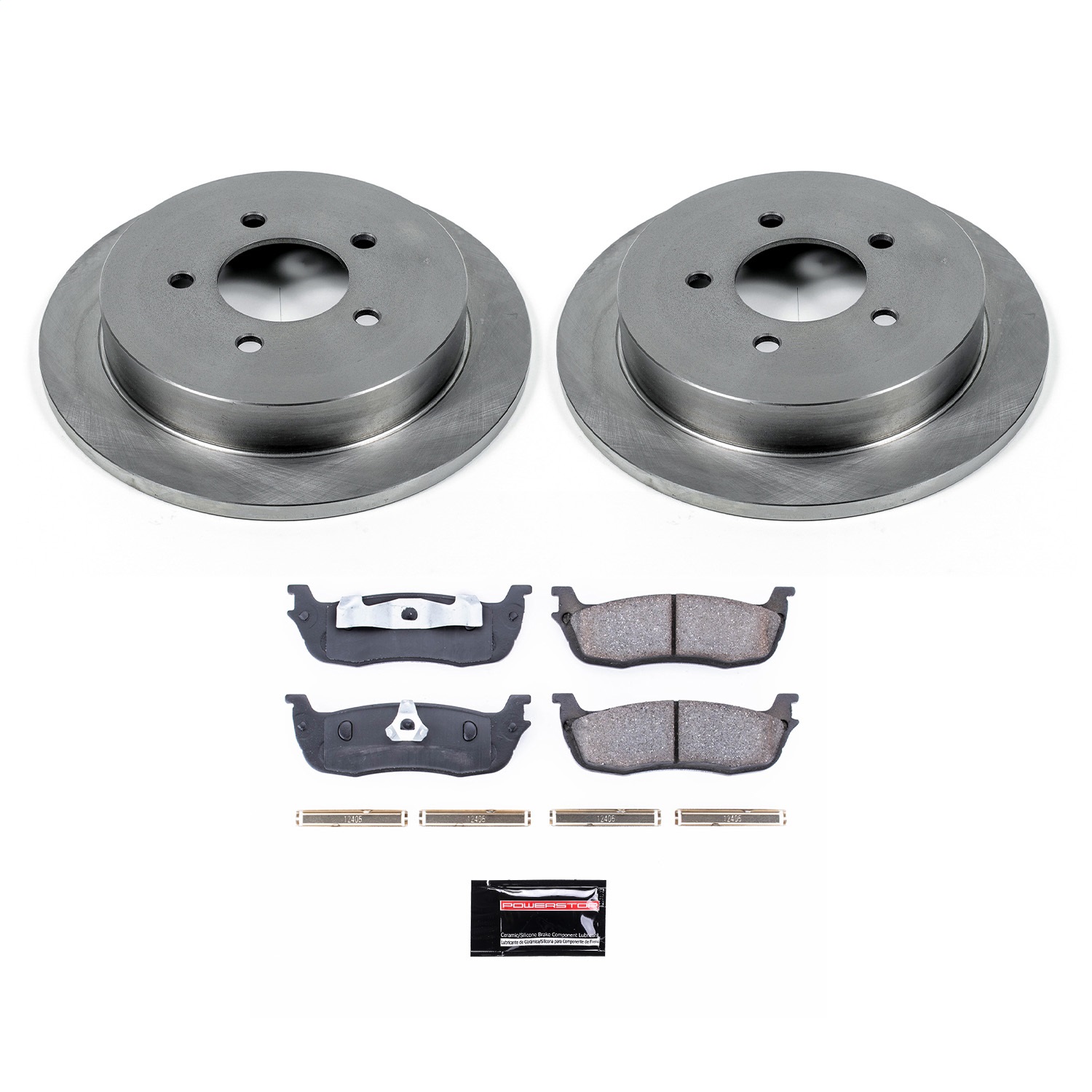 Power Stop - KOE1913 - Rear - Disc Brake Pad and Rotor Kit