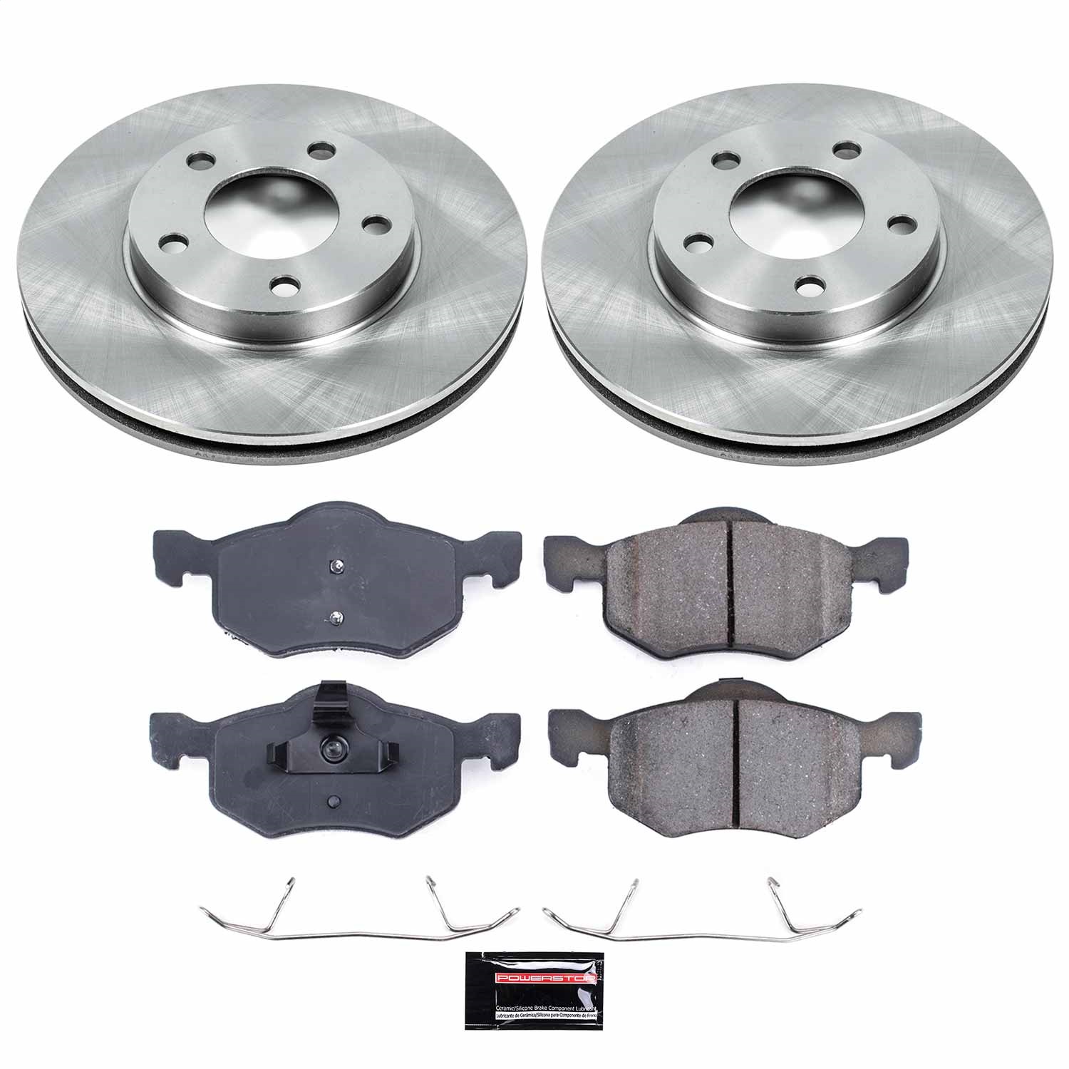 Power Stop - KOE1930 - Front - Disc Brake Pad and Rotor Kit