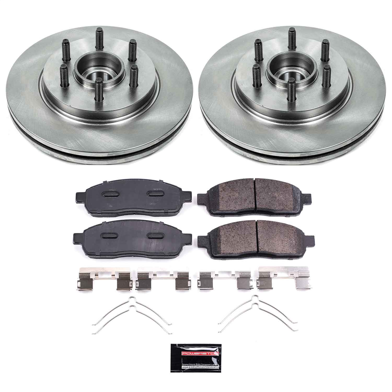 Power Stop - KOE1939 - Front - Disc Brake Pad and Rotor Kit