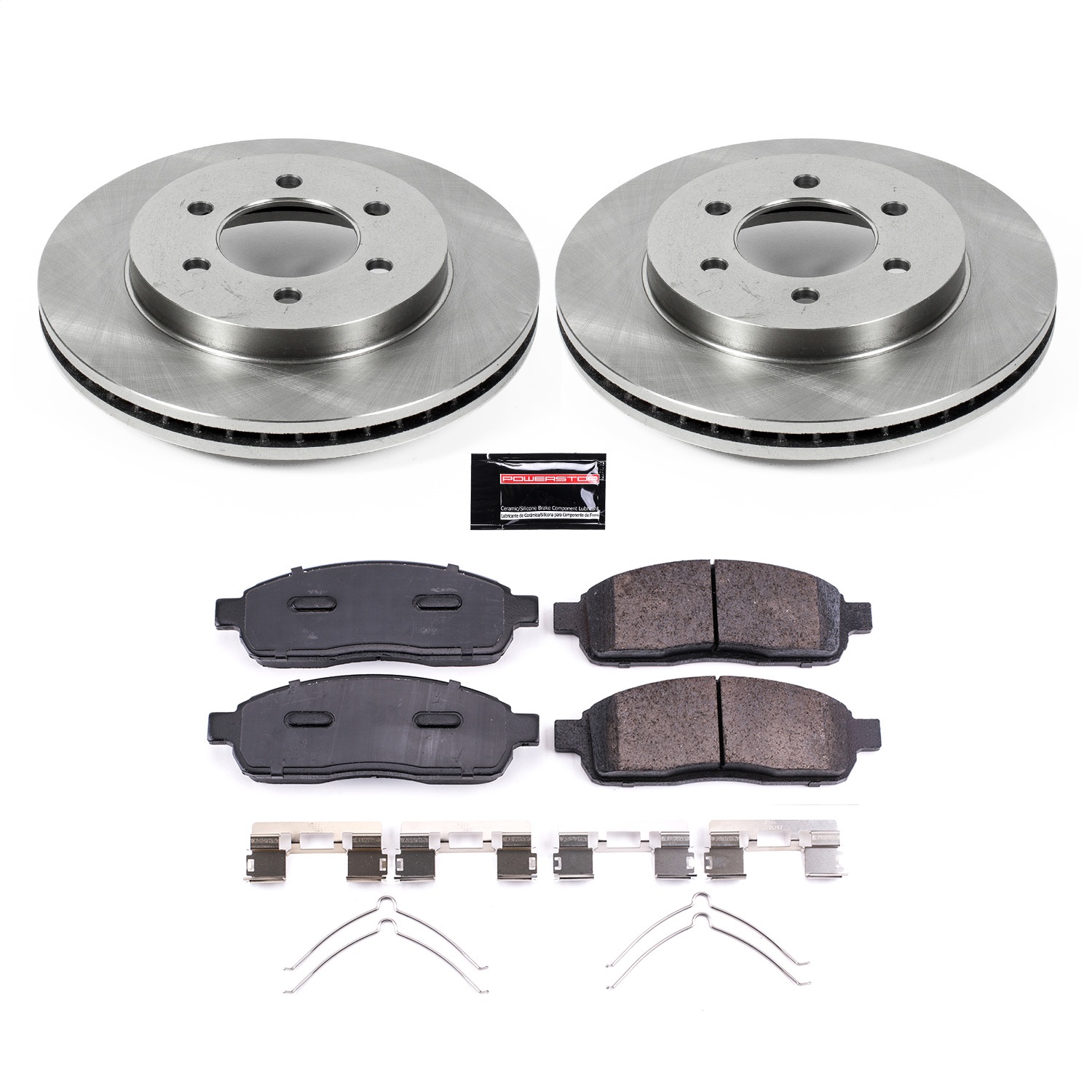 Power Stop - KOE1943 - Front - Disc Brake Pad and Rotor Kit
