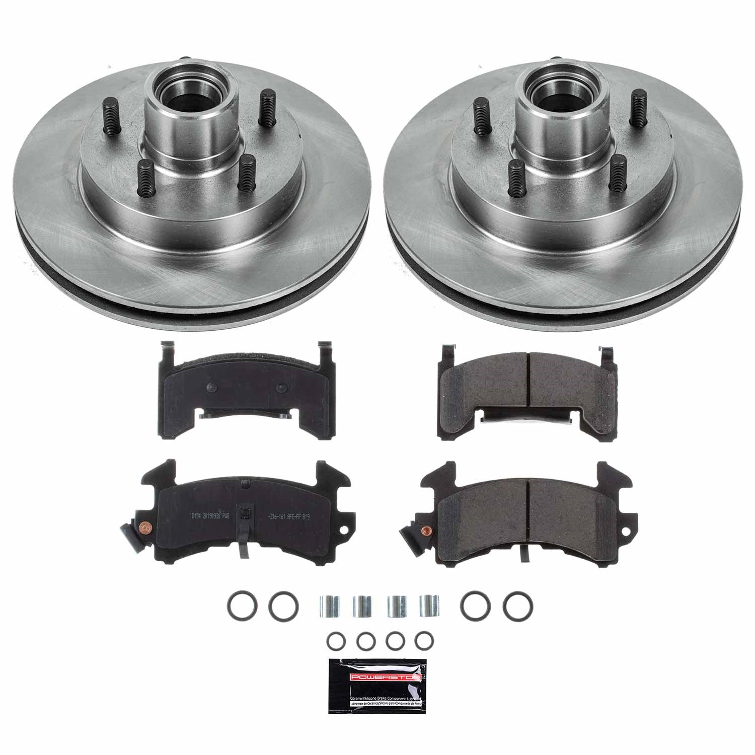 Power Stop - KOE1985 - Front - Disc Brake Pad and Rotor Kit