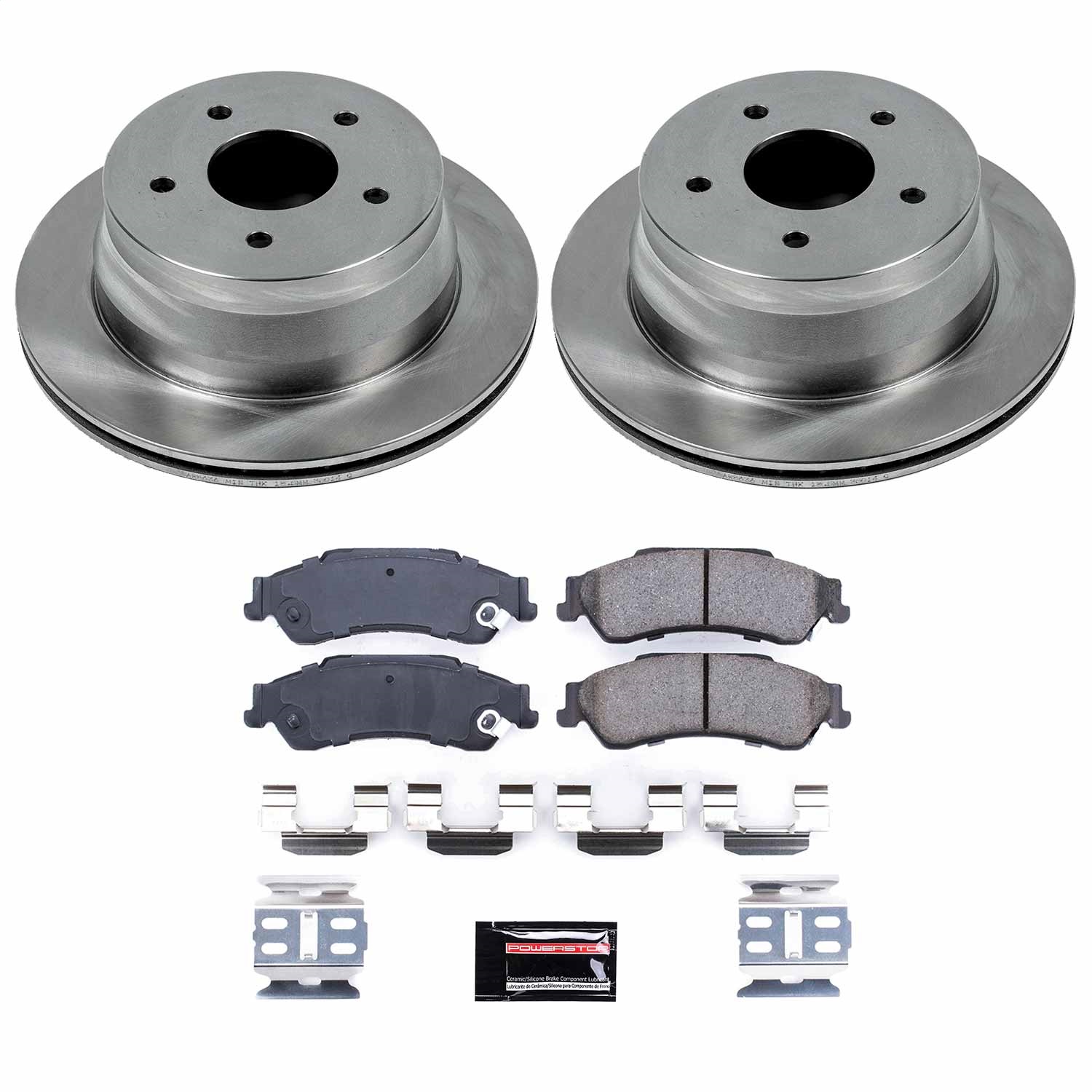 Power Stop - KOE2003 - Rear - Disc Brake Pad and Rotor Kit