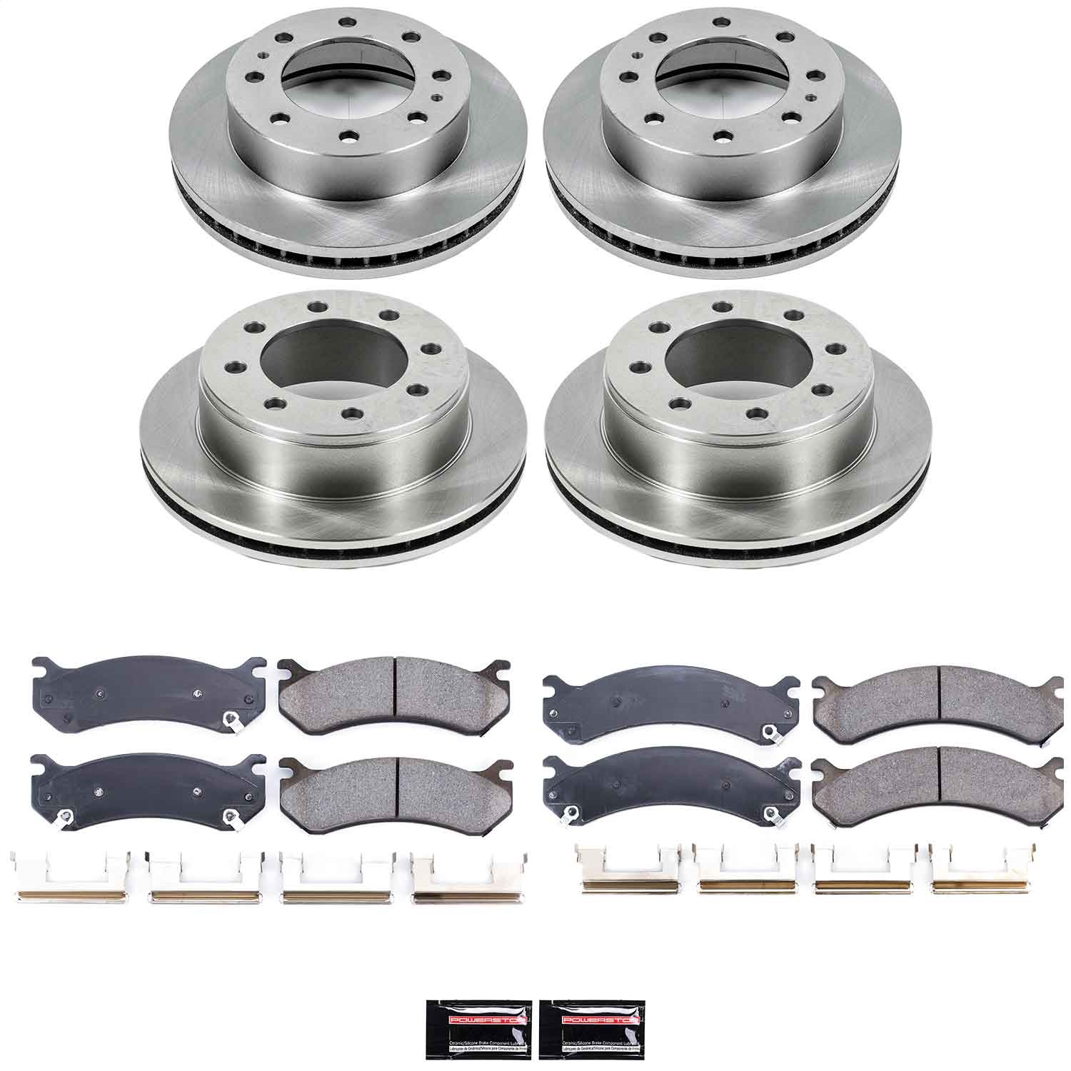 Power Stop - KOE2027 - Front and Rear - Disc Brake Pad and Rotor Kit
