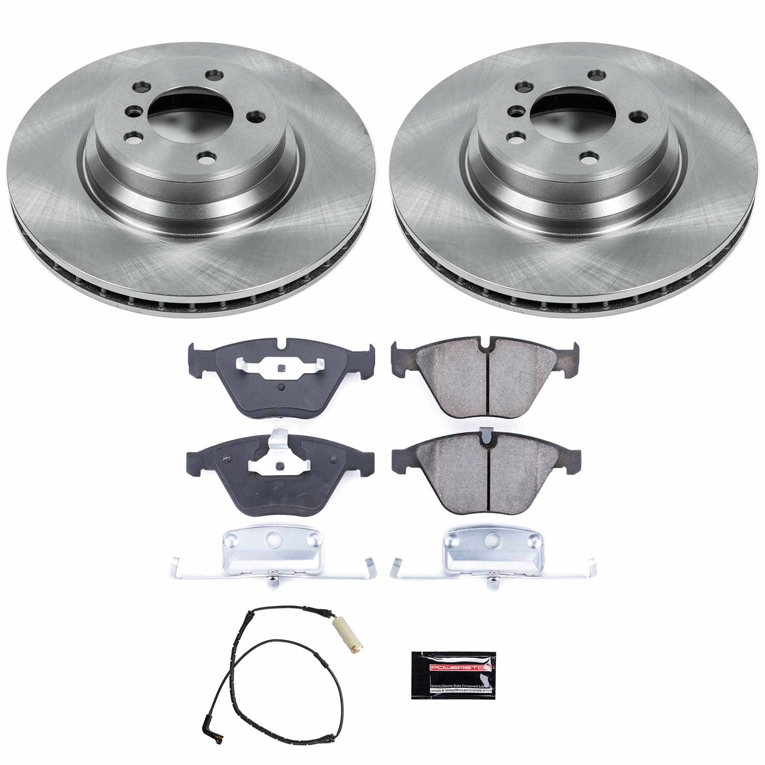 Power Stop - KOE2054 - Front - Disc Brake Pad and Rotor Kit