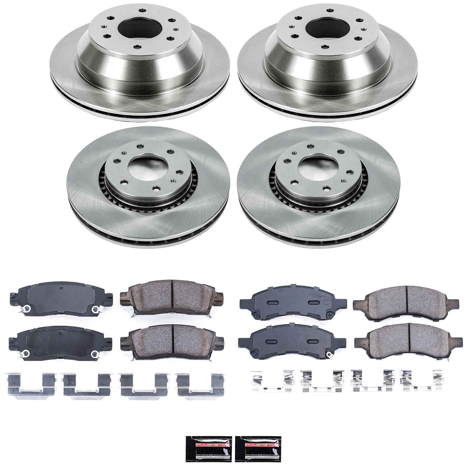Power Stop - KOE2060 - Front and Rear - Disc Brake Pad and Rotor Kit