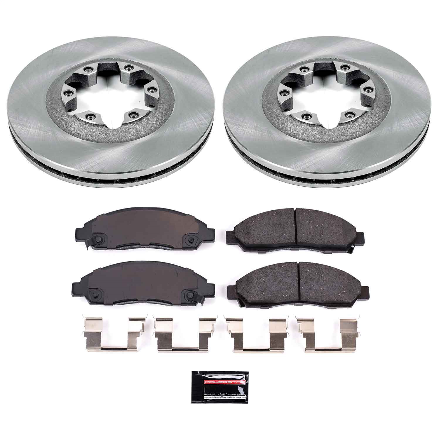 Power Stop - KOE2066 - Front - Disc Brake Pad and Rotor Kit
