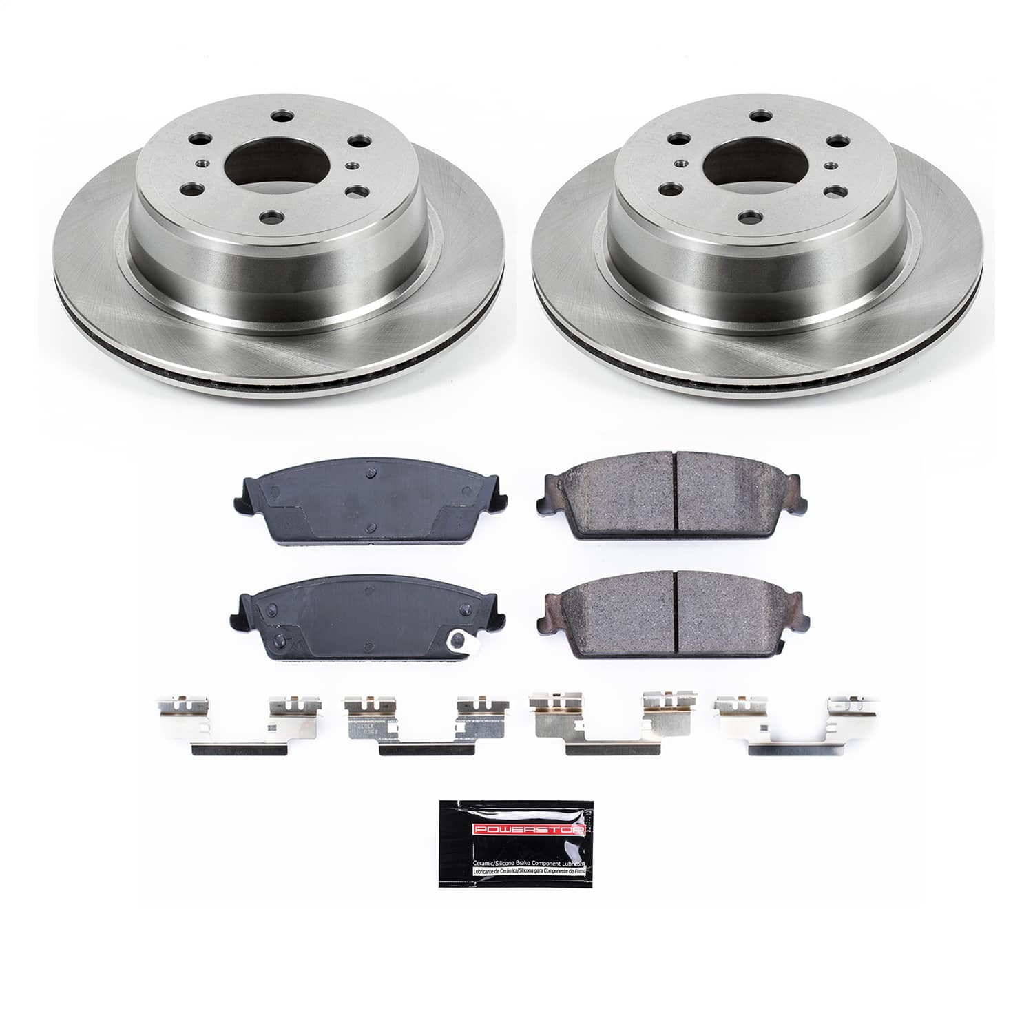 Power Stop - KOE2083 - Rear - Disc Brake Pad and Rotor Kit