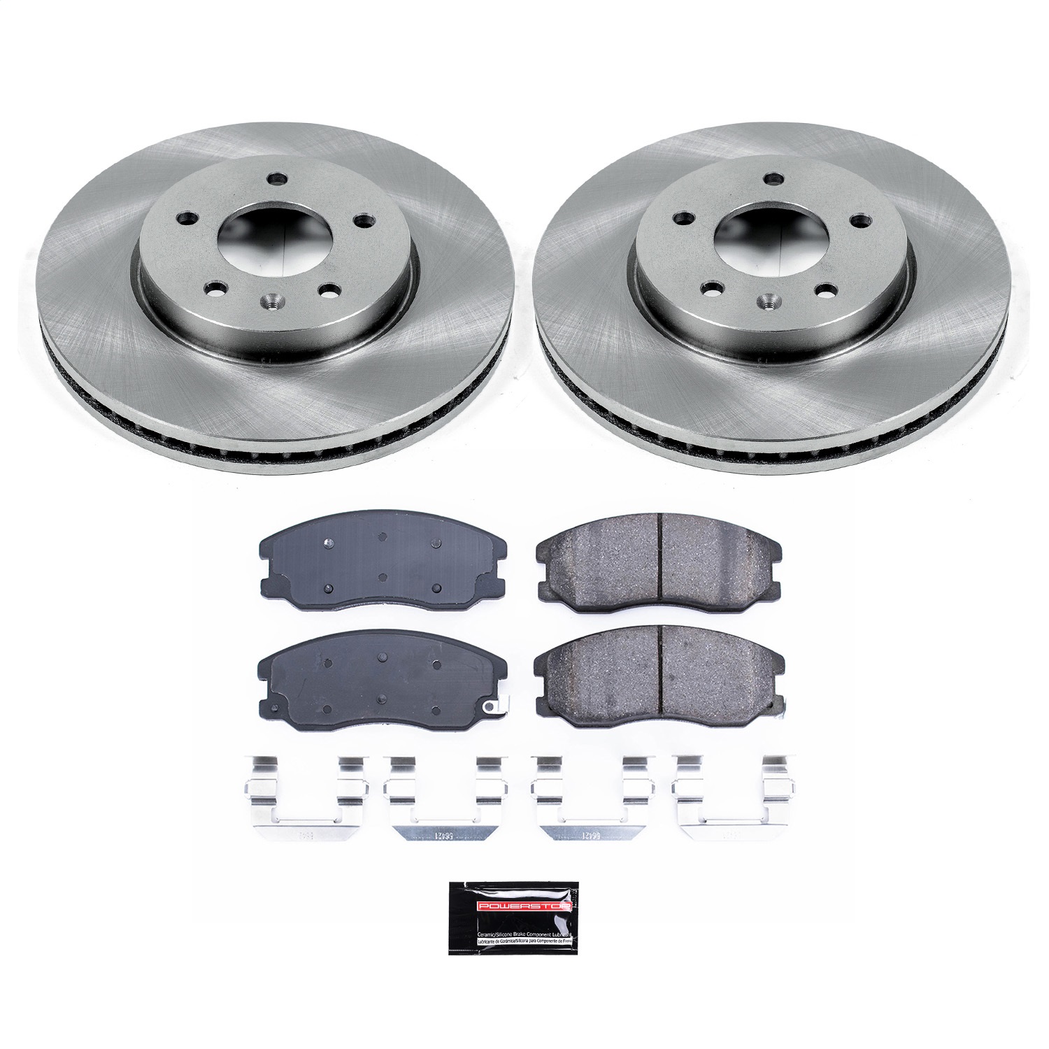 Power Stop - KOE2090 - Front - Disc Brake Pad and Rotor Kit