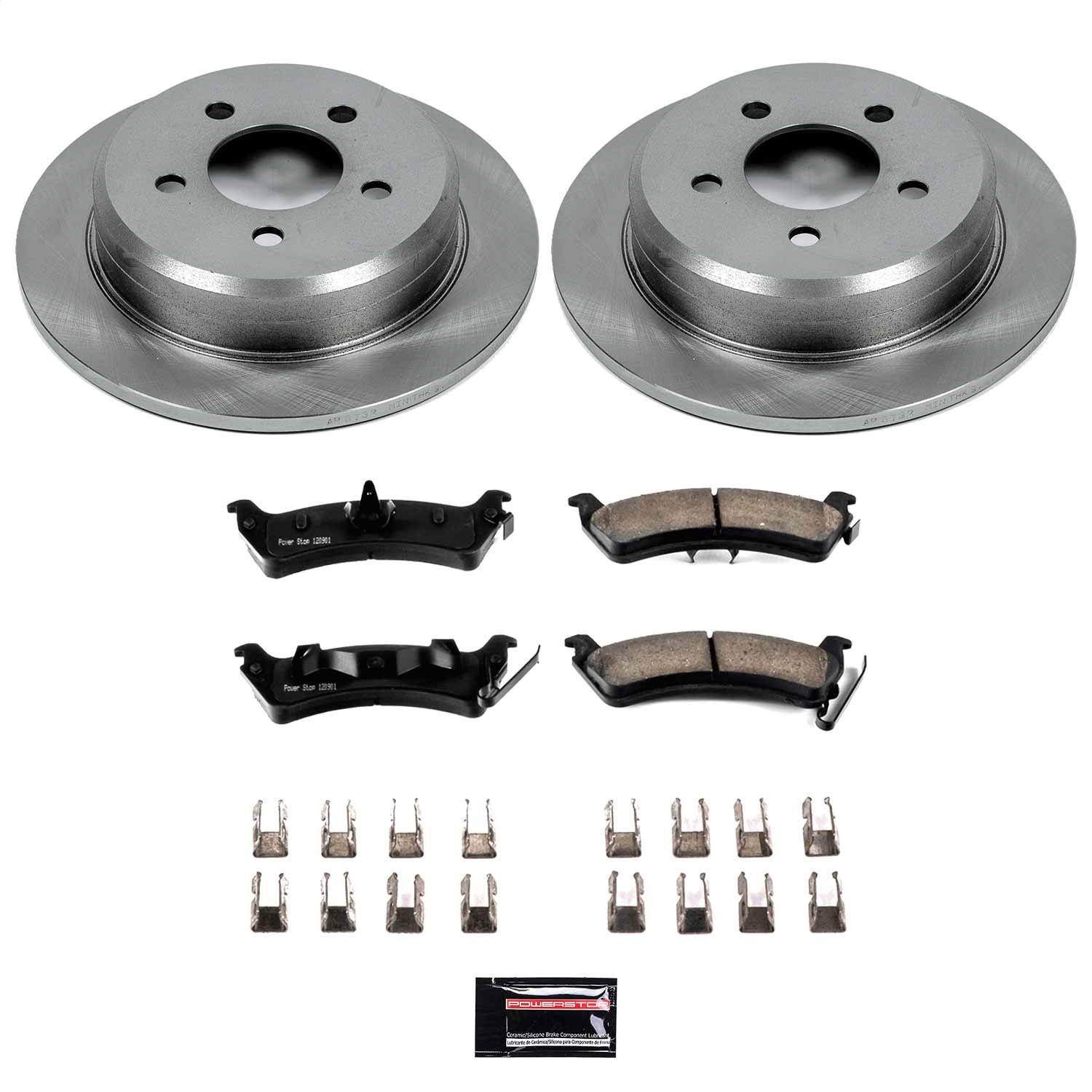 Power Stop - KOE2131 - Rear - Disc Brake Pad and Rotor Kit