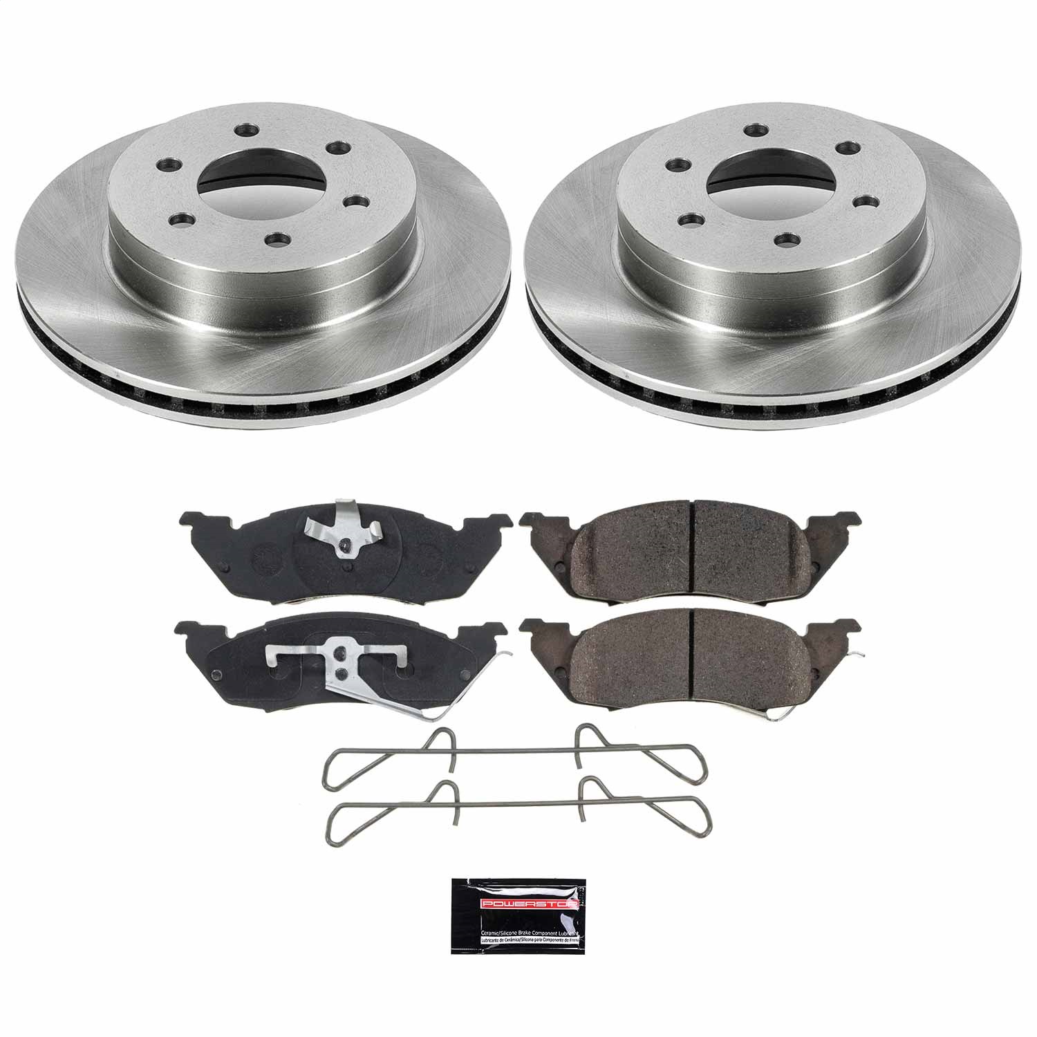 Power Stop - KOE2137 - Front - Disc Brake Pad and Rotor Kit