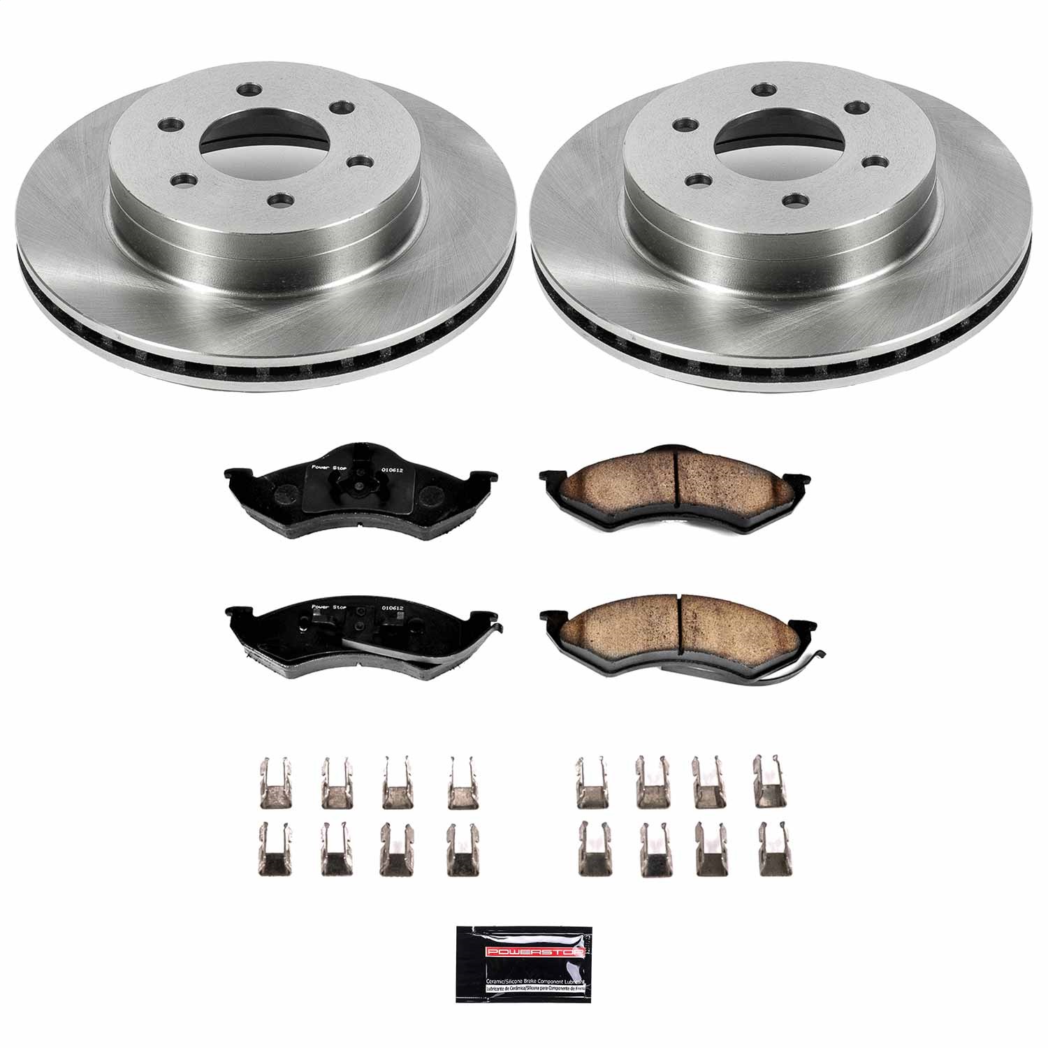 Power Stop - KOE2138 - Front - Disc Brake Pad and Rotor Kit