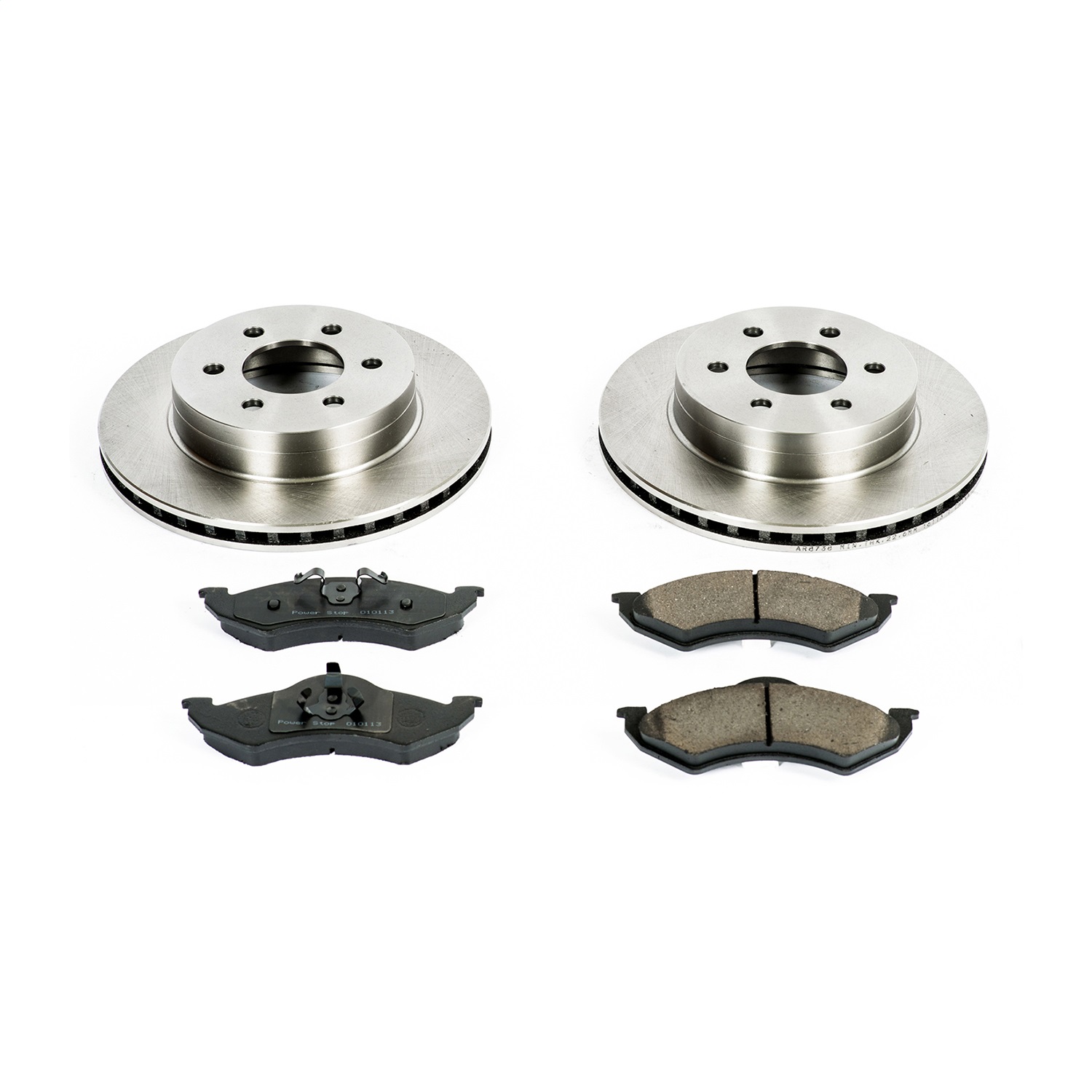 Power Stop - KOE2139 - Front - Disc Brake Pad and Rotor Kit