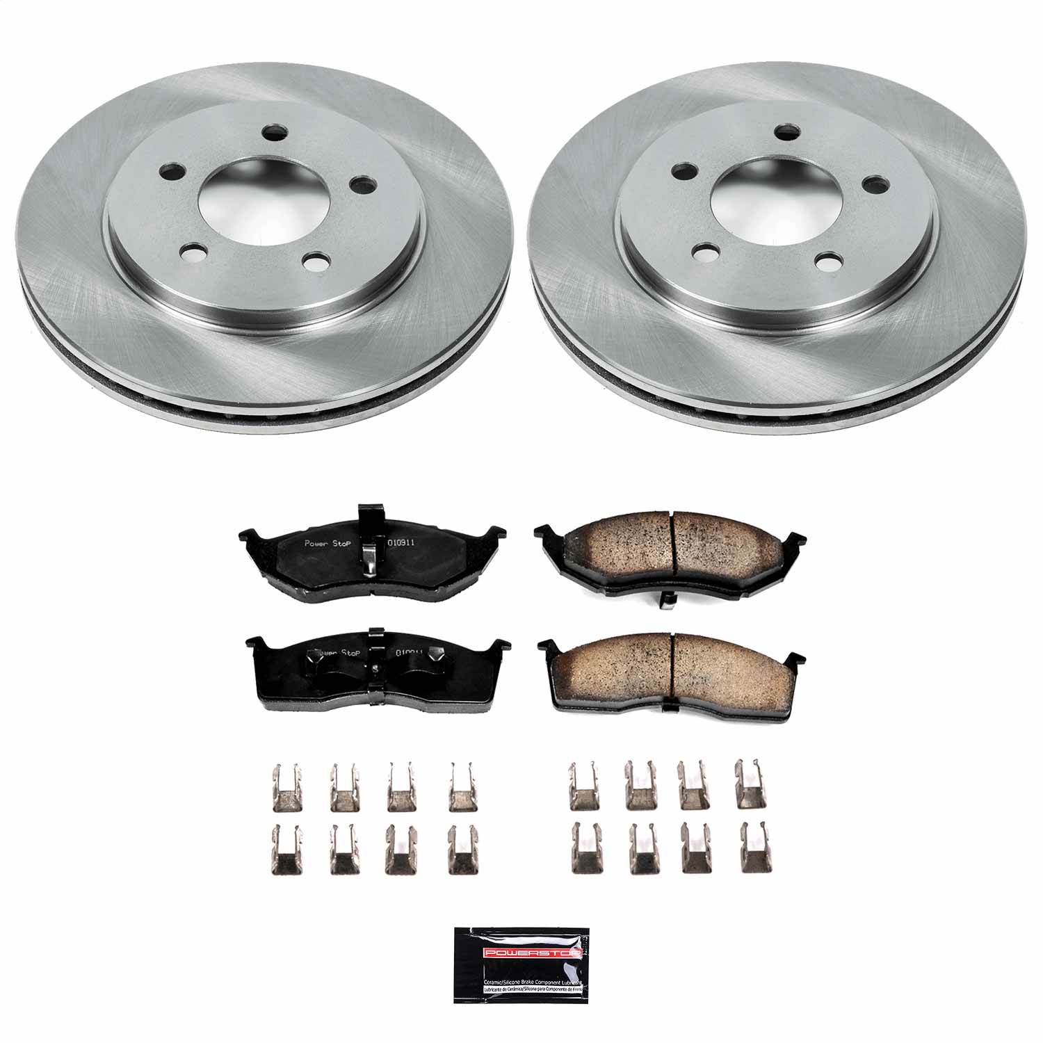 Power Stop - KOE2140 - Front - Disc Brake Pad and Rotor Kit