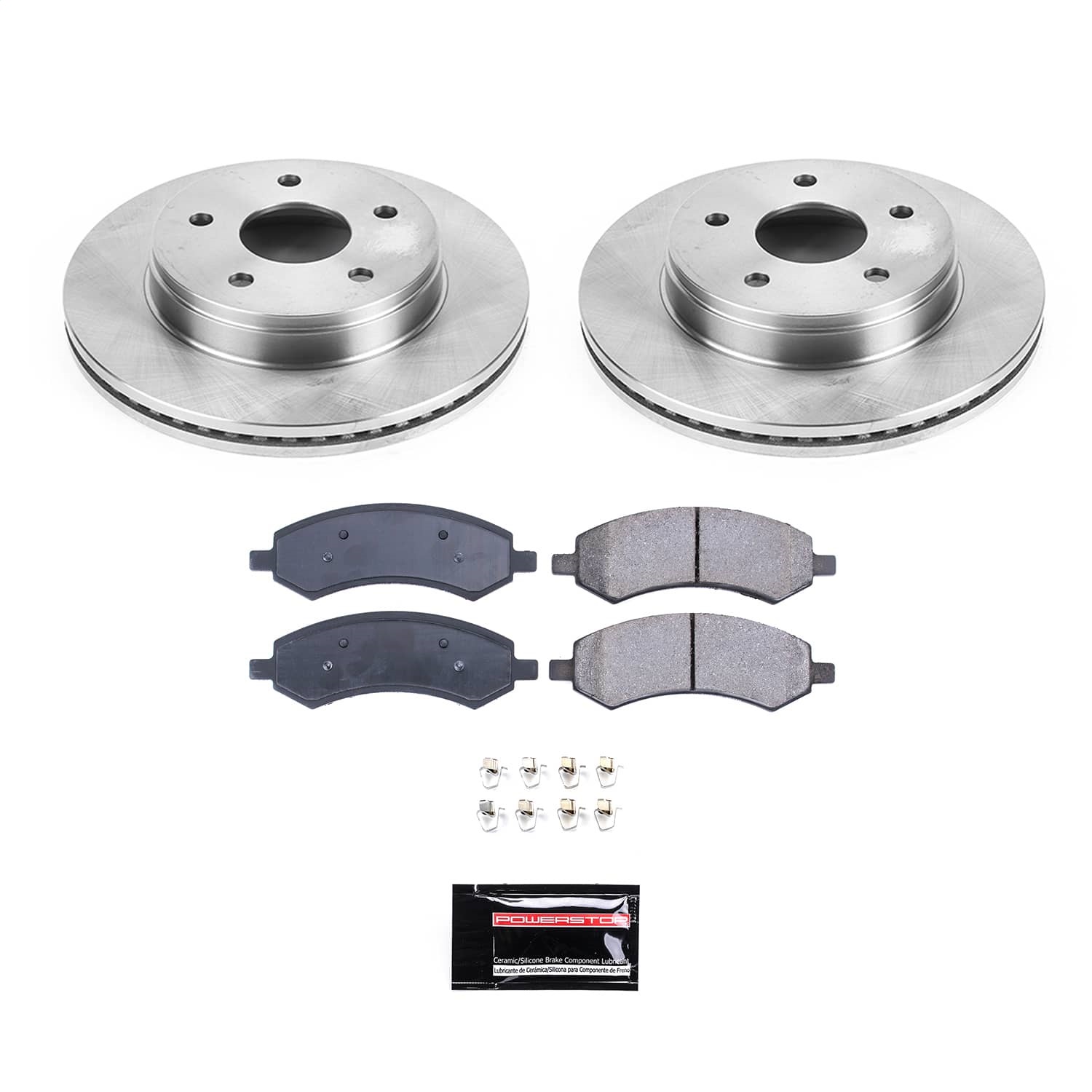 Power Stop - KOE2163 - Front - Disc Brake Pad and Rotor Kit
