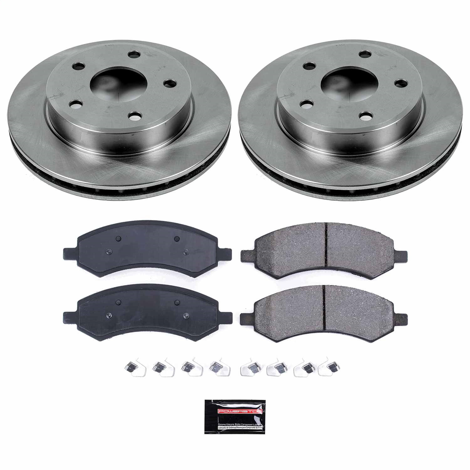 Power Stop - KOE2193 - Front - Disc Brake Pad and Rotor Kit