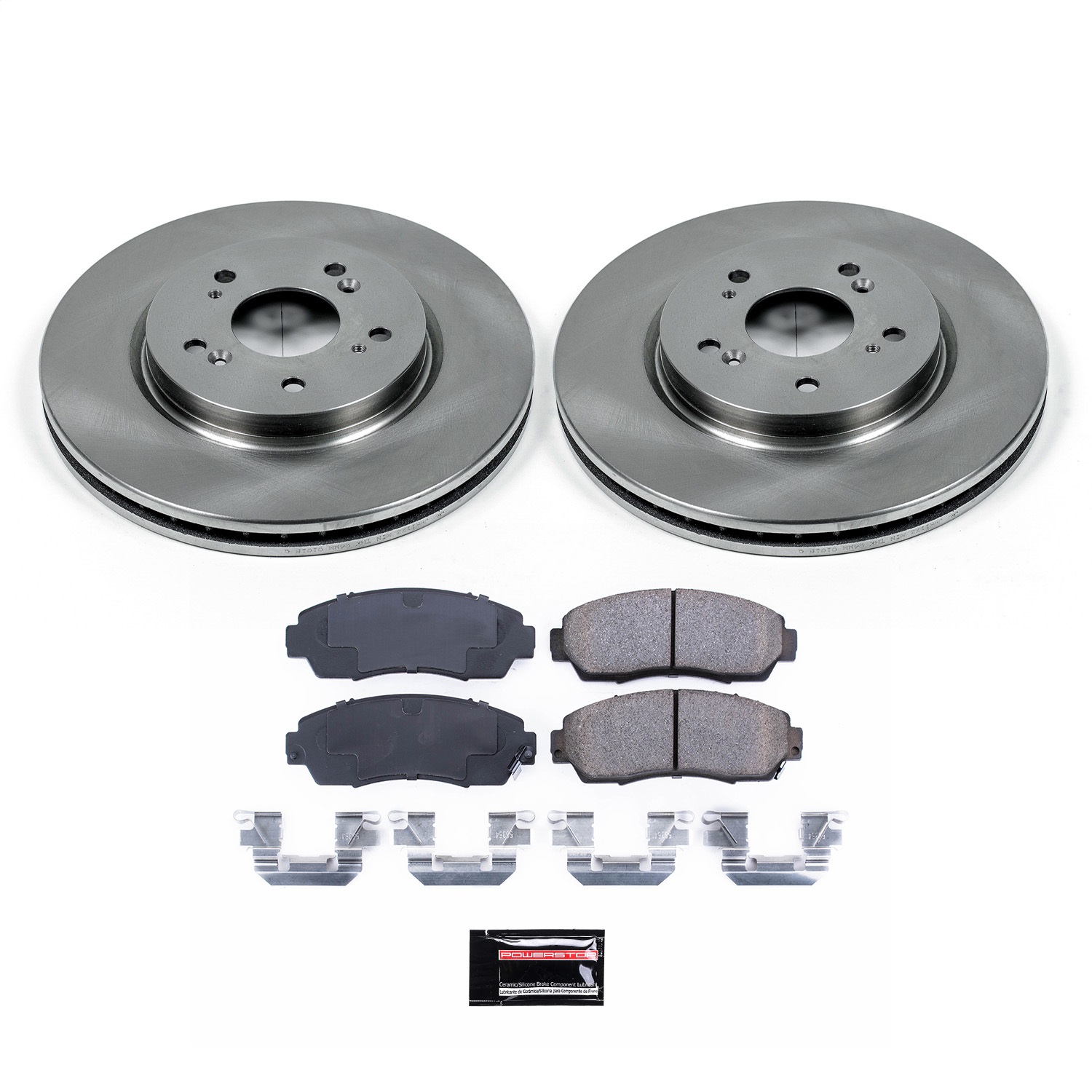 Power Stop - KOE228 - Front - Disc Brake Pad and Rotor Kit