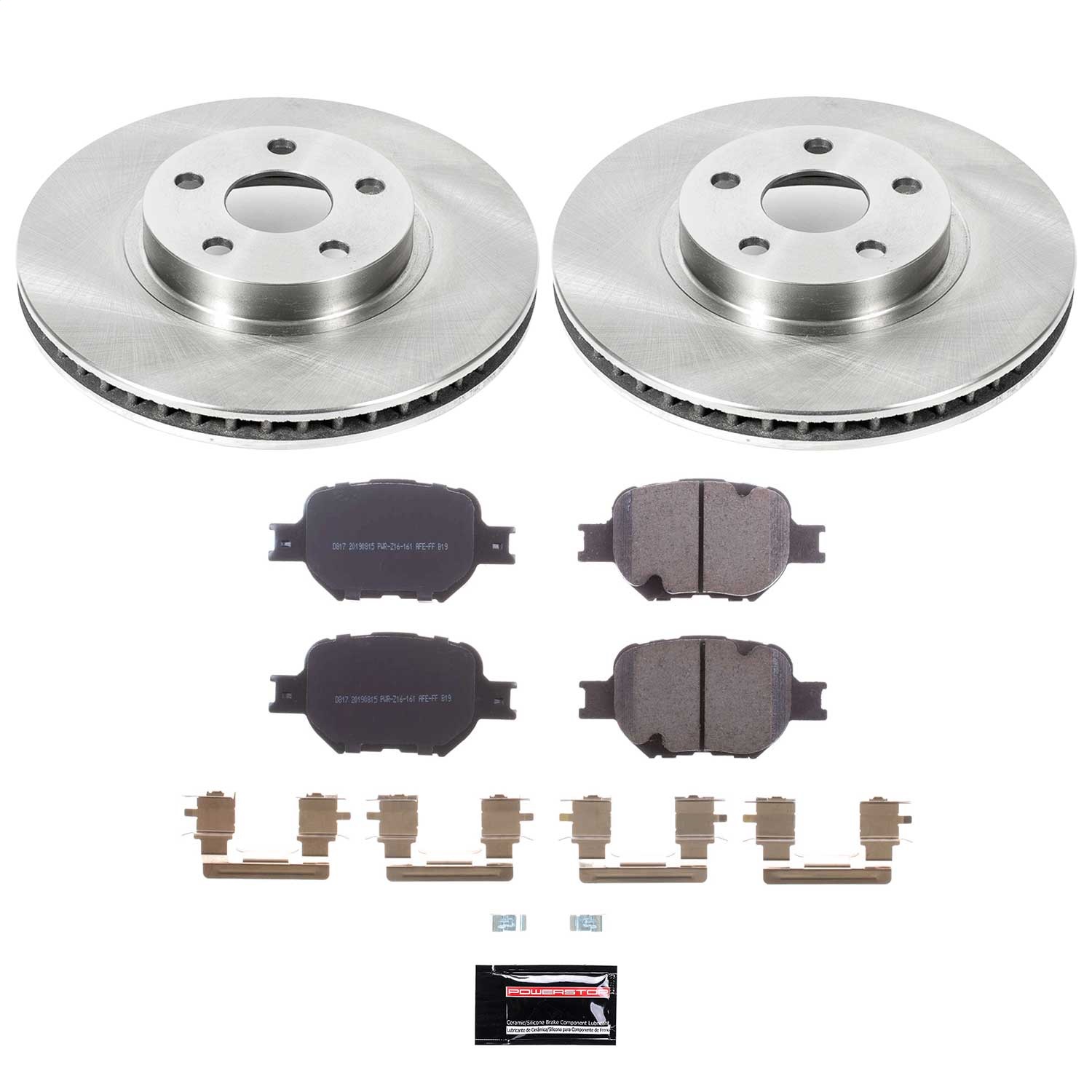 Power Stop - KOE2313 - Front - Disc Brake Pad and Rotor Kit
