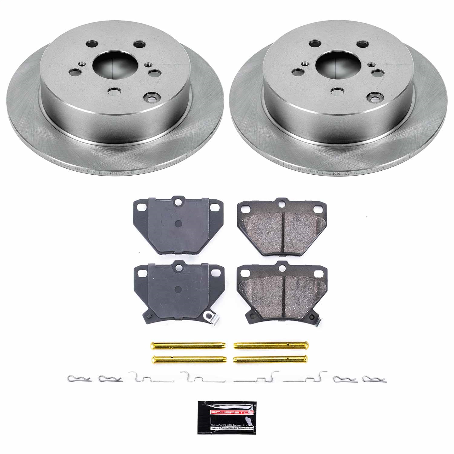 Power Stop - KOE2318 - Rear - Disc Brake Pad and Rotor Kit