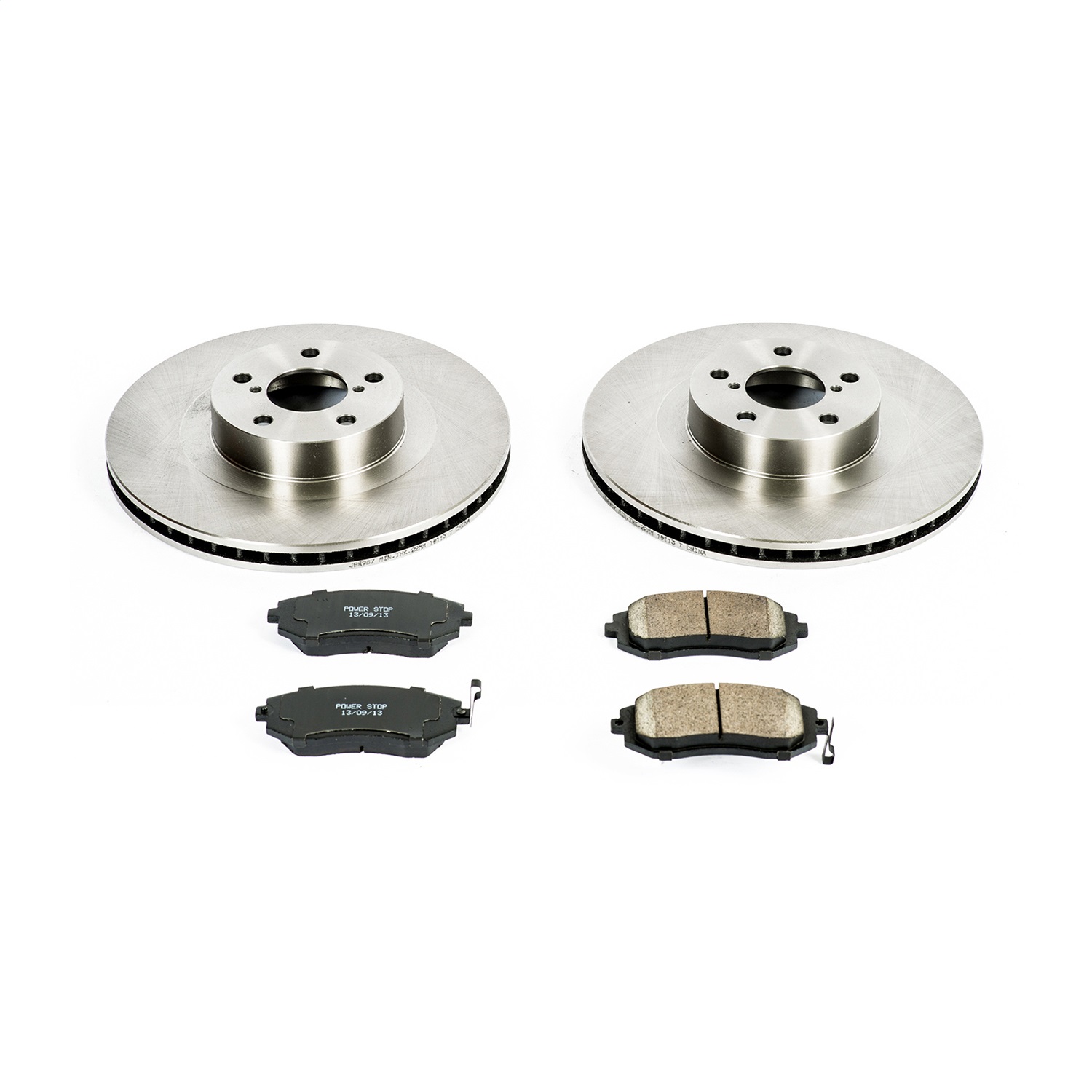Power Stop - KOE2373 - Front - Disc Brake Pad and Rotor Kit