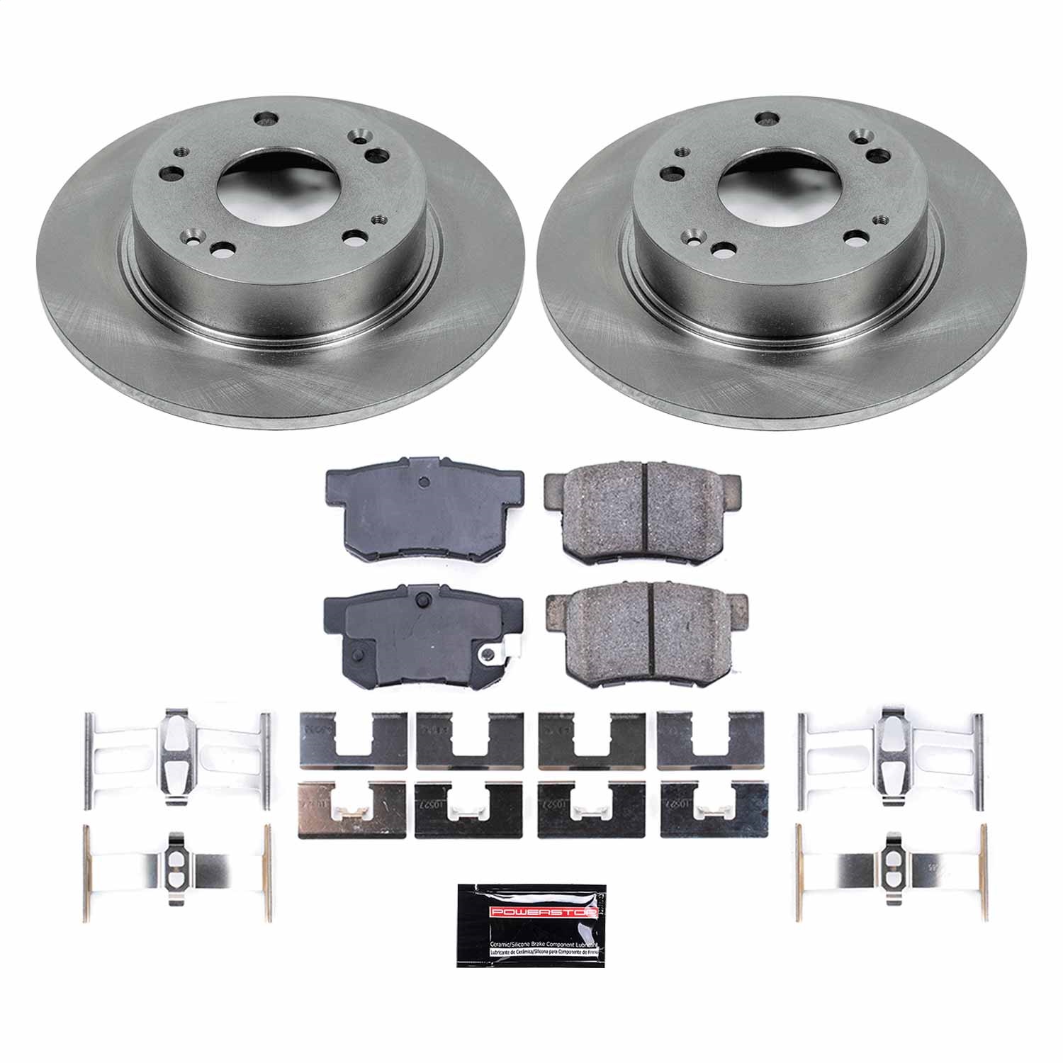 Power Stop - KOE2391 - Rear - Disc Brake Pad and Rotor Kit