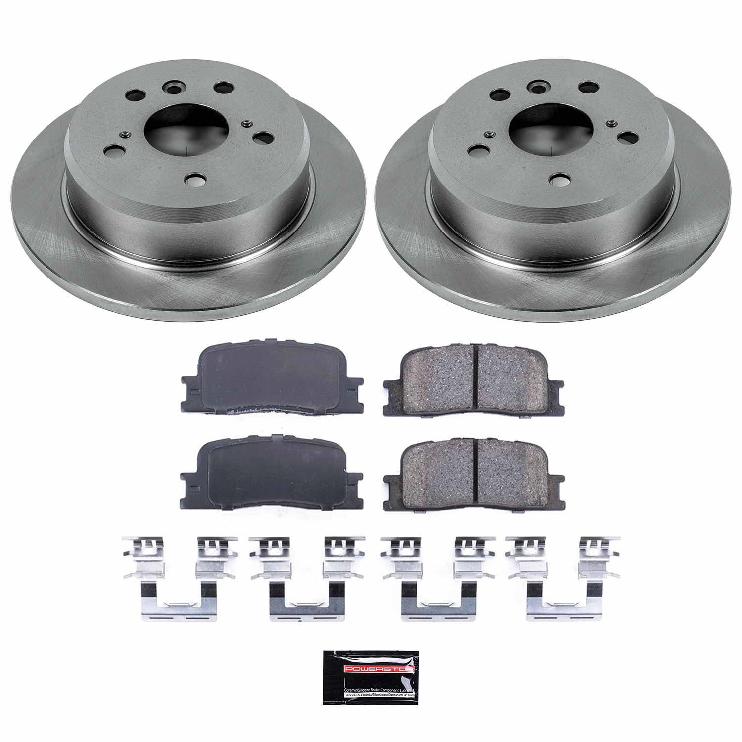 Power Stop - KOE2418 - Rear - Disc Brake Pad and Rotor Kit