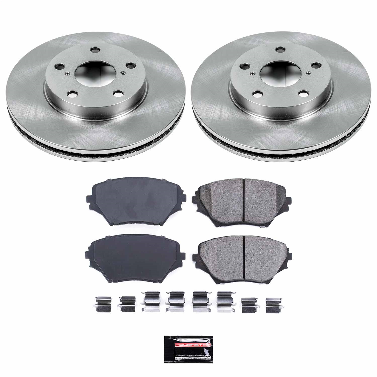 Power Stop - KOE2419 - Front - Disc Brake Pad and Rotor Kit