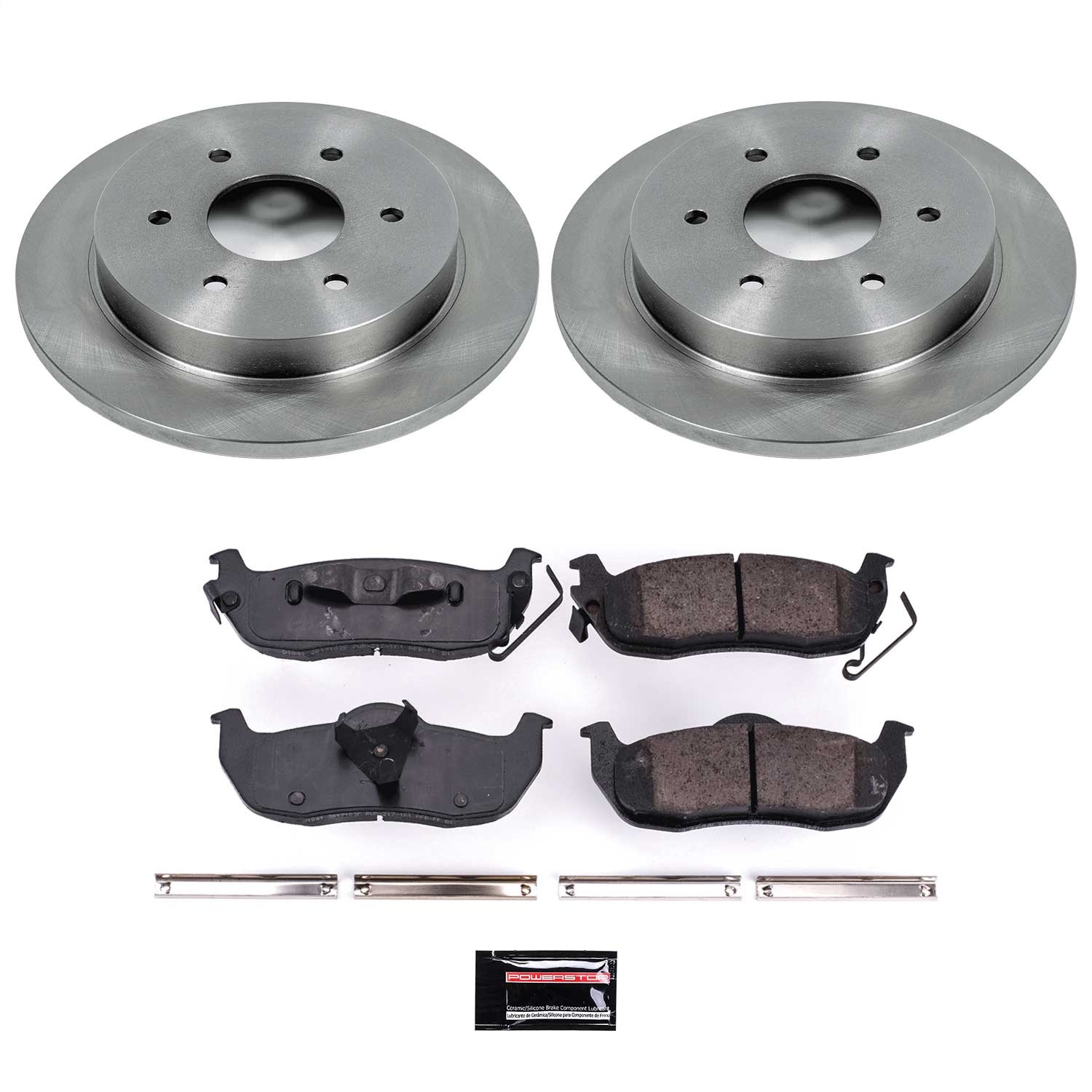 Power Stop - KOE2445 - Rear - Disc Brake Pad and Rotor Kit