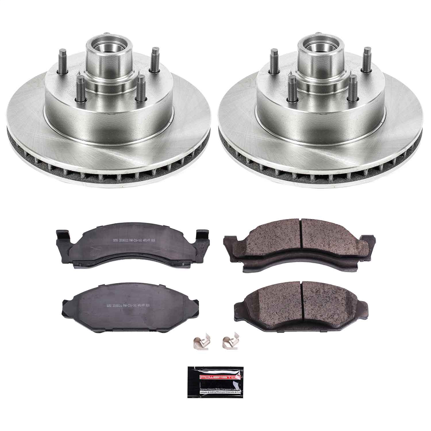 Power Stop - KOE2578 - Front - Disc Brake Pad and Rotor Kit