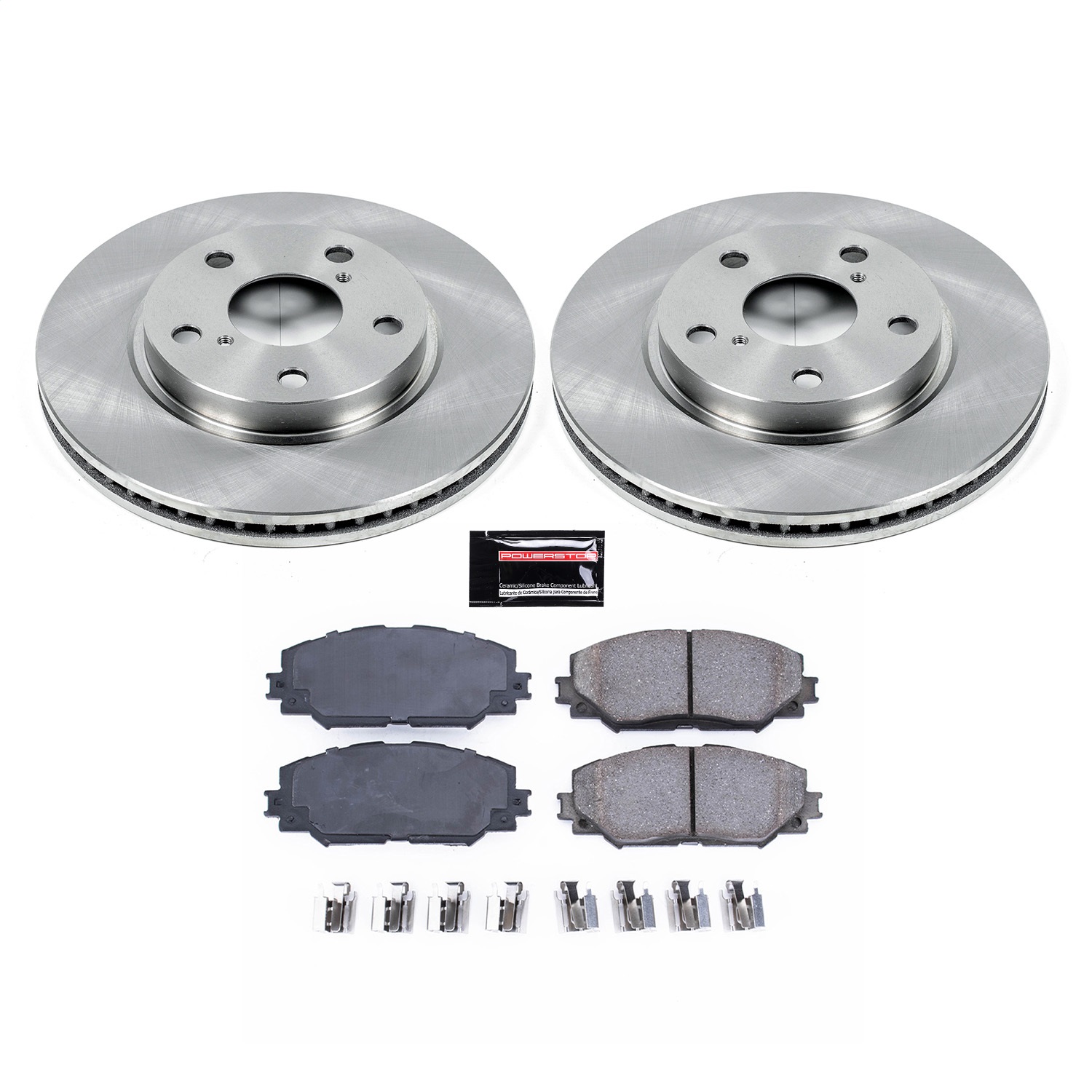 Power Stop - KOE258 - Front - Disc Brake Pad and Rotor Kit