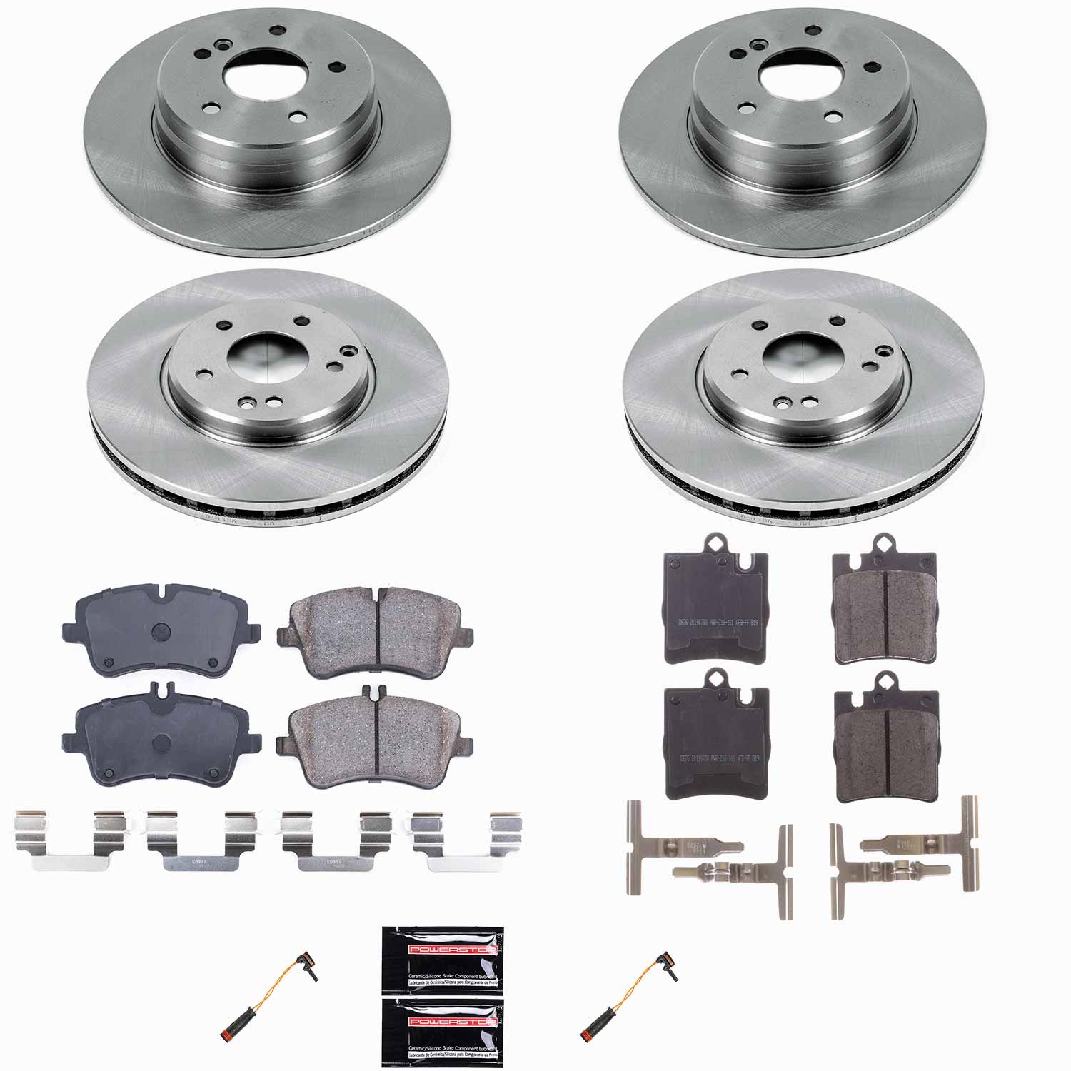 Power Stop - KOE2783 - Front and Rear - Disc Brake Pad and Rotor Kit