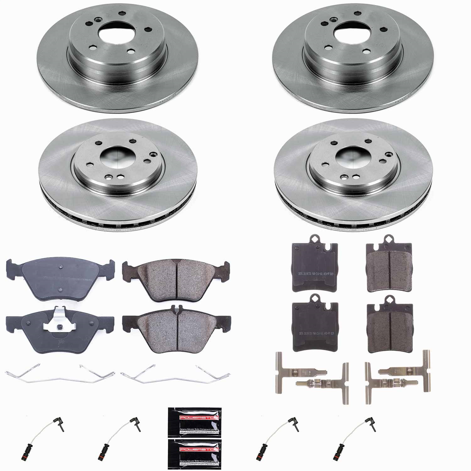 Power Stop - KOE2786 - Front and Rear - Disc Brake Pad and Rotor Kit