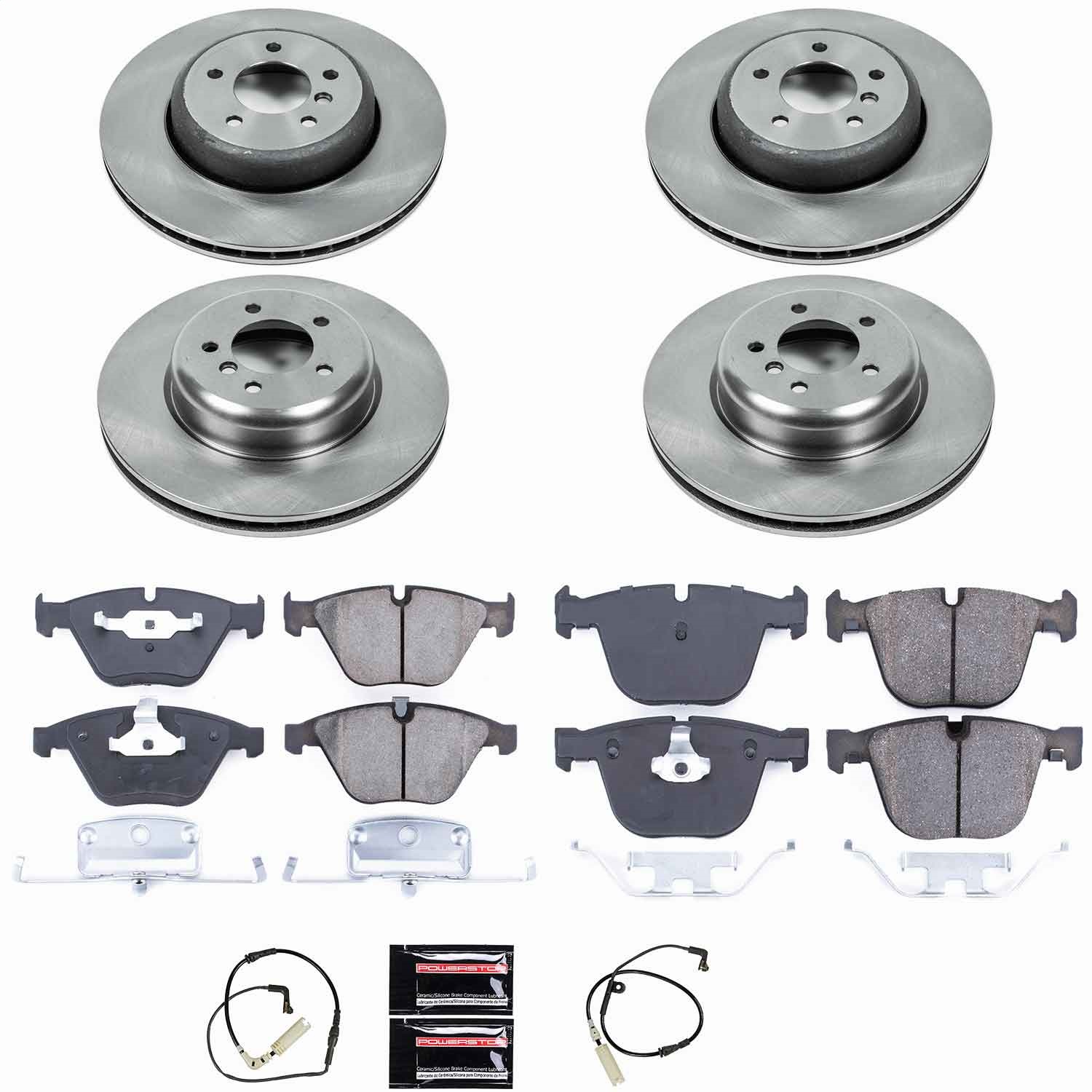 Power Stop - KOE2877 - Front and Rear - Disc Brake Pad and Rotor Kit