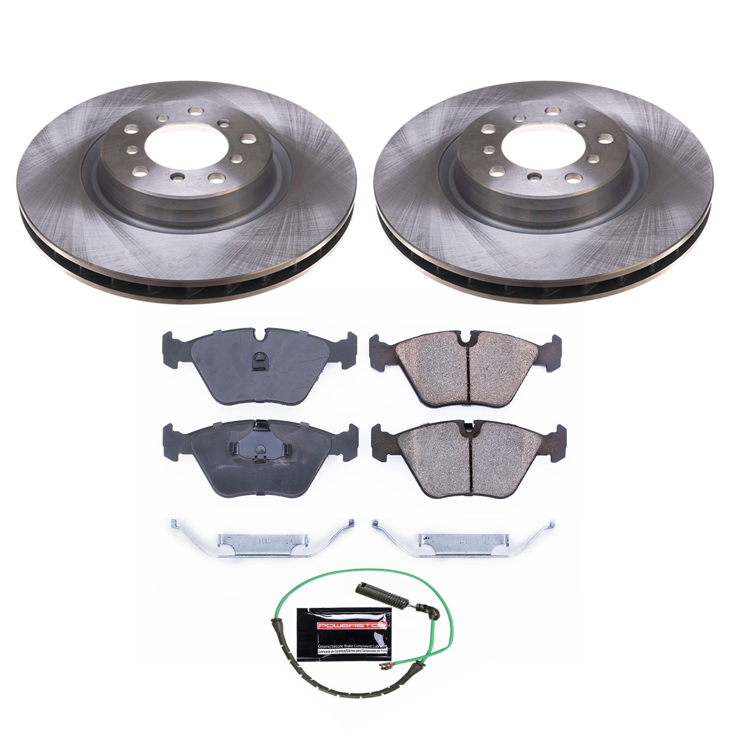 Power Stop - KOE2903 - Front - Disc Brake Pad and Rotor Kit