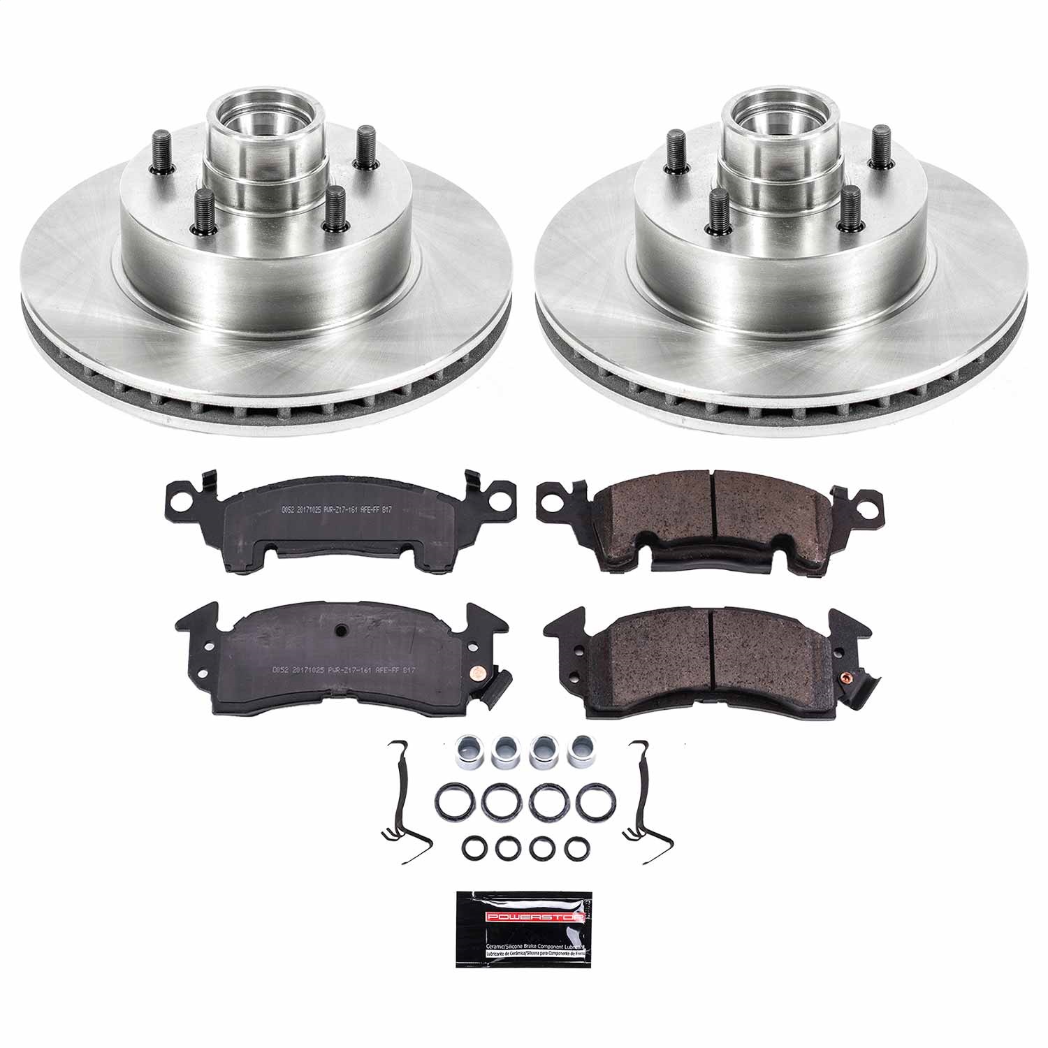Power Stop - KOE2908 - Front - Disc Brake Pad and Rotor Kit