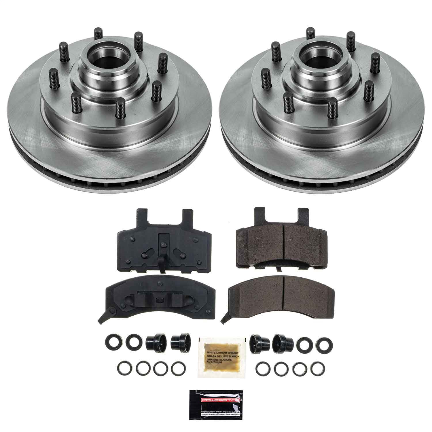 Power Stop - KOE2947 - Front - Disc Brake Pad and Rotor Kit