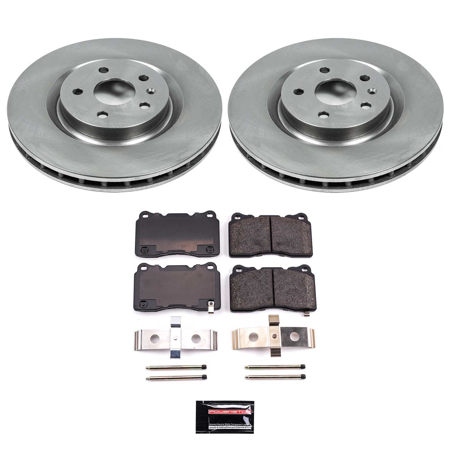 Power Stop - KOE2948 - Front - Disc Brake Pad and Rotor Kit