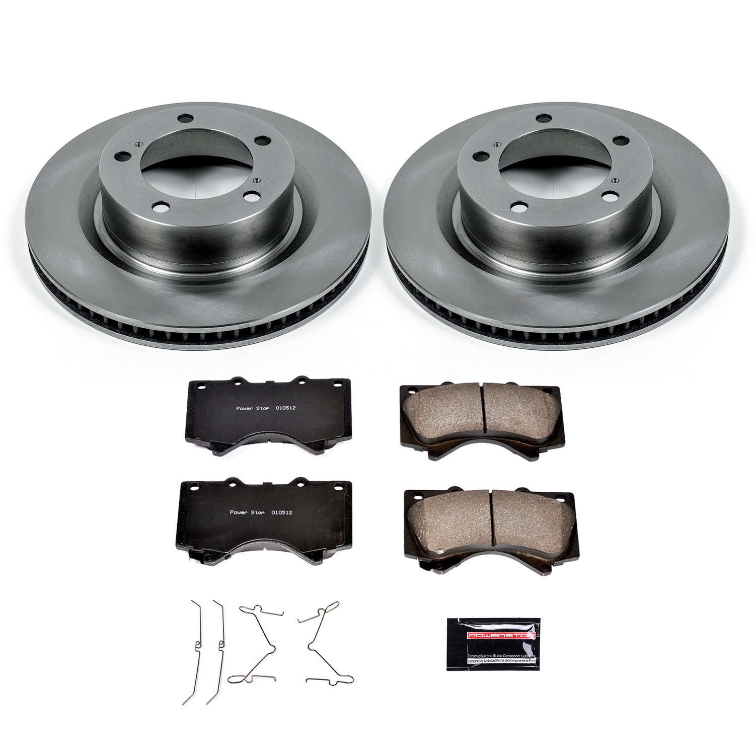 Power Stop - KOE2952 - Front - Disc Brake Pad and Rotor Kit