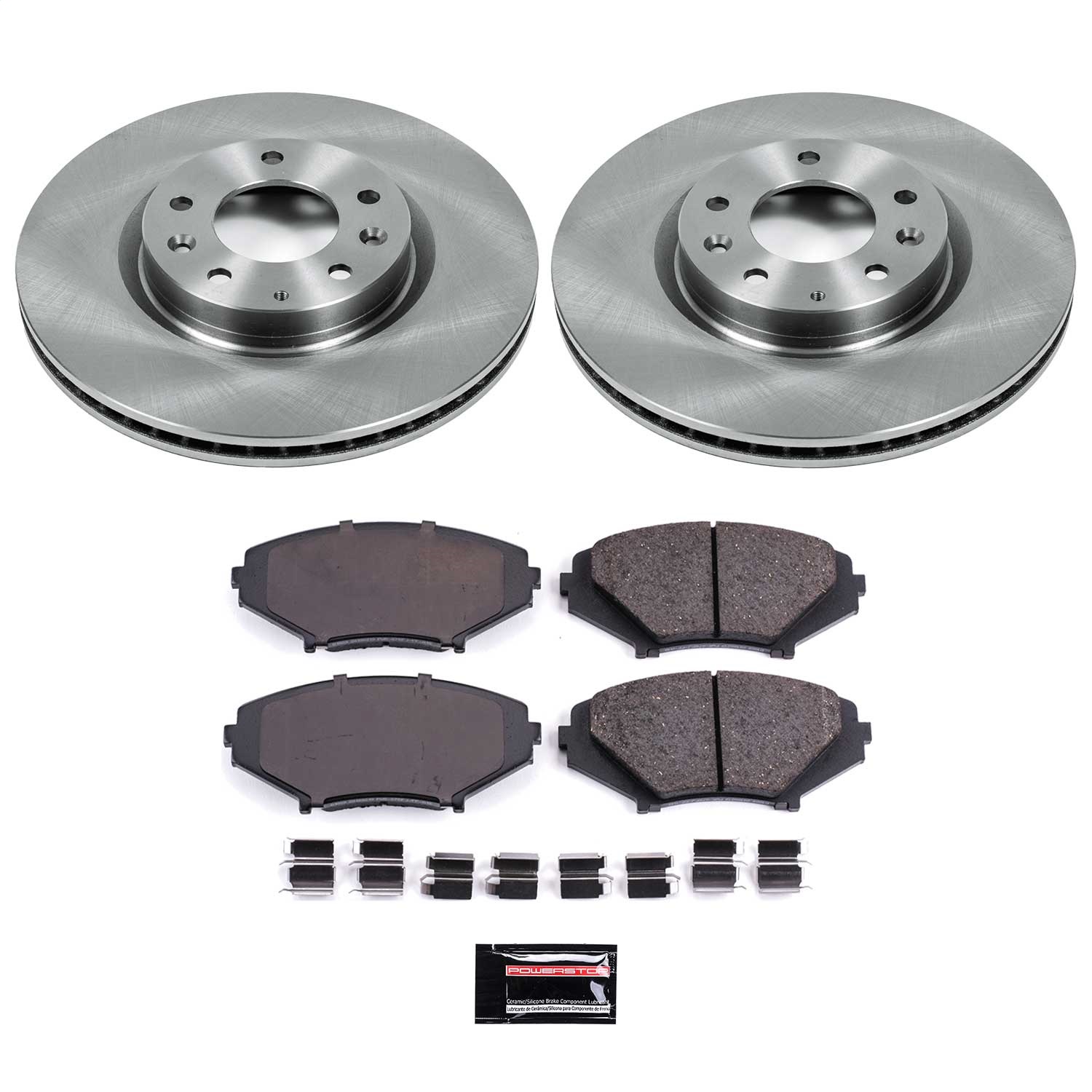 Power Stop - KOE2964 - Front - Disc Brake Pad and Rotor Kit