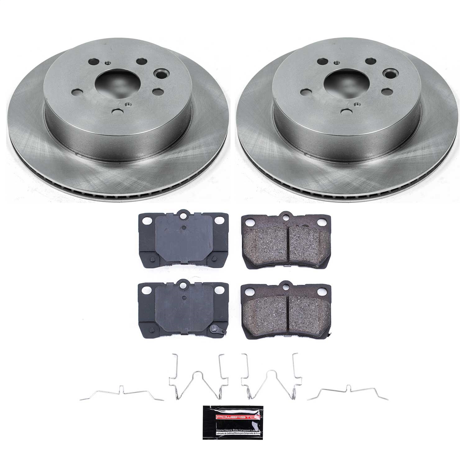 Power Stop - KOE2977 - Rear - Disc Brake Pad and Rotor Kit