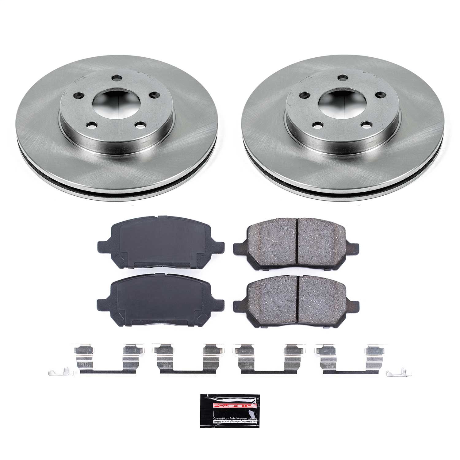 Power Stop - KOE2983 - Front - Disc Brake Pad and Rotor Kit