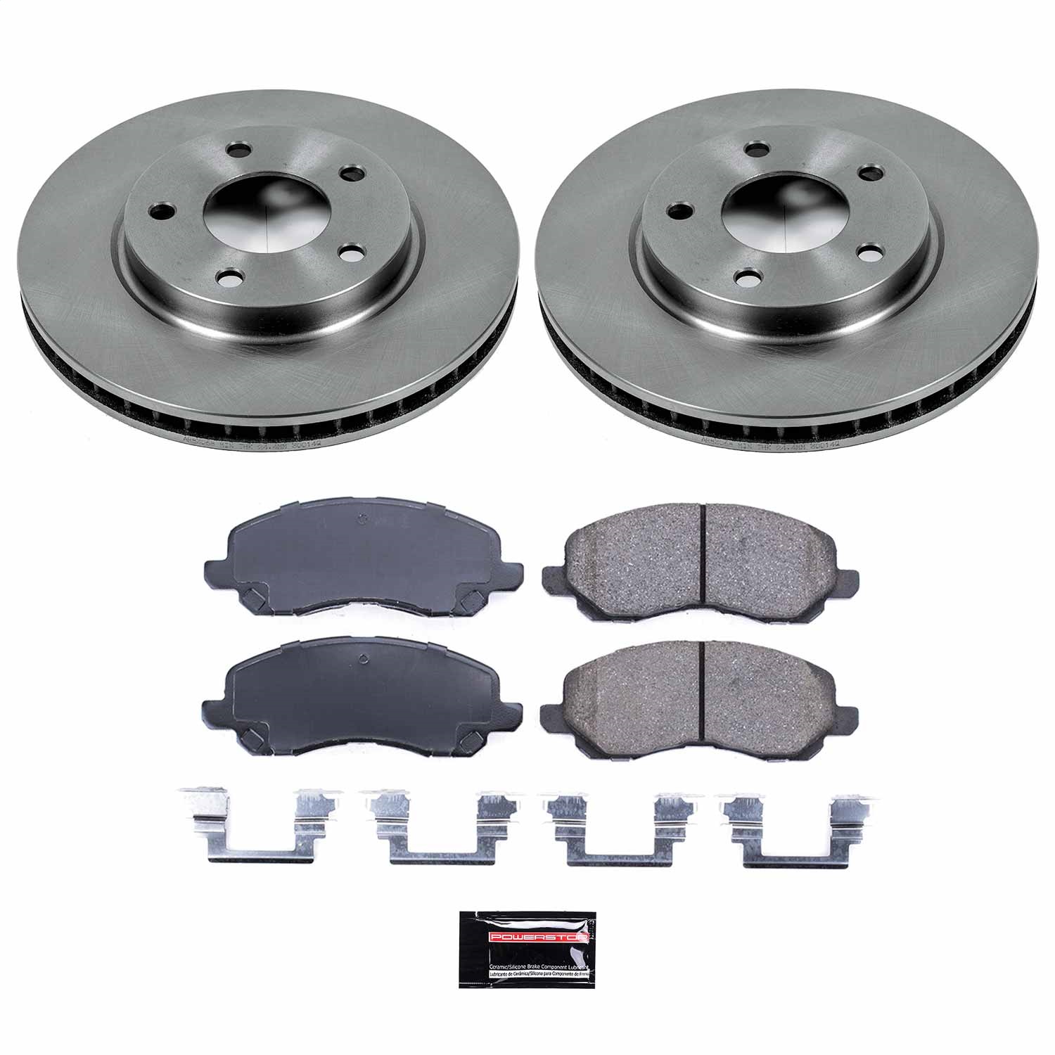 Power Stop - KOE2992 - Front - Disc Brake Pad and Rotor Kit