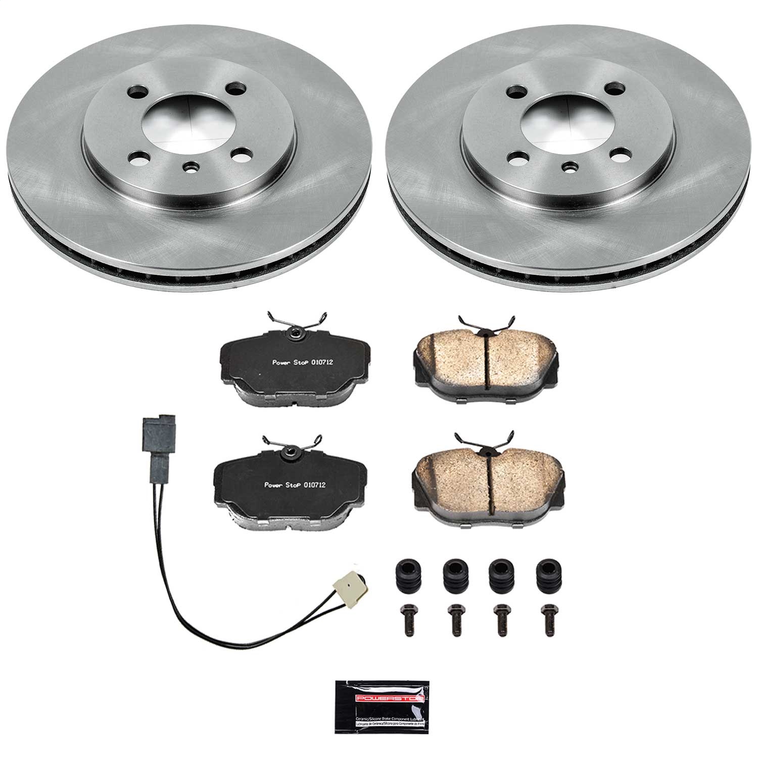 Power Stop - KOE3008 - Front - Disc Brake Pad and Rotor Kit