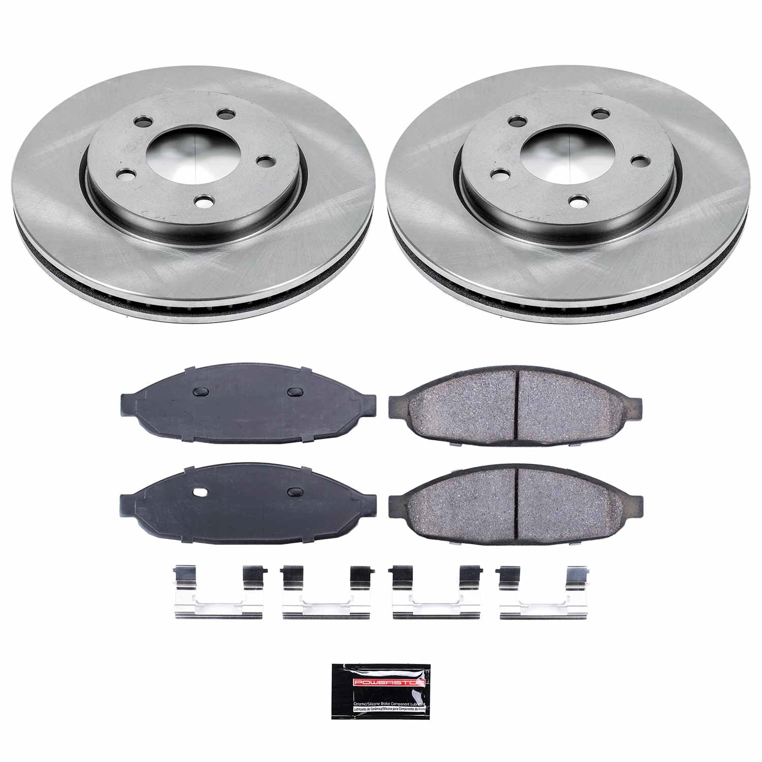 Power Stop - KOE3009 - Front - Disc Brake Pad and Rotor Kit